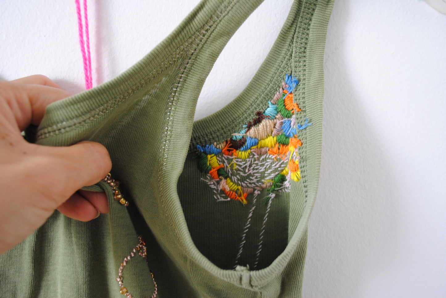 Remake camisole, vintage clothing remake, makeover 2016