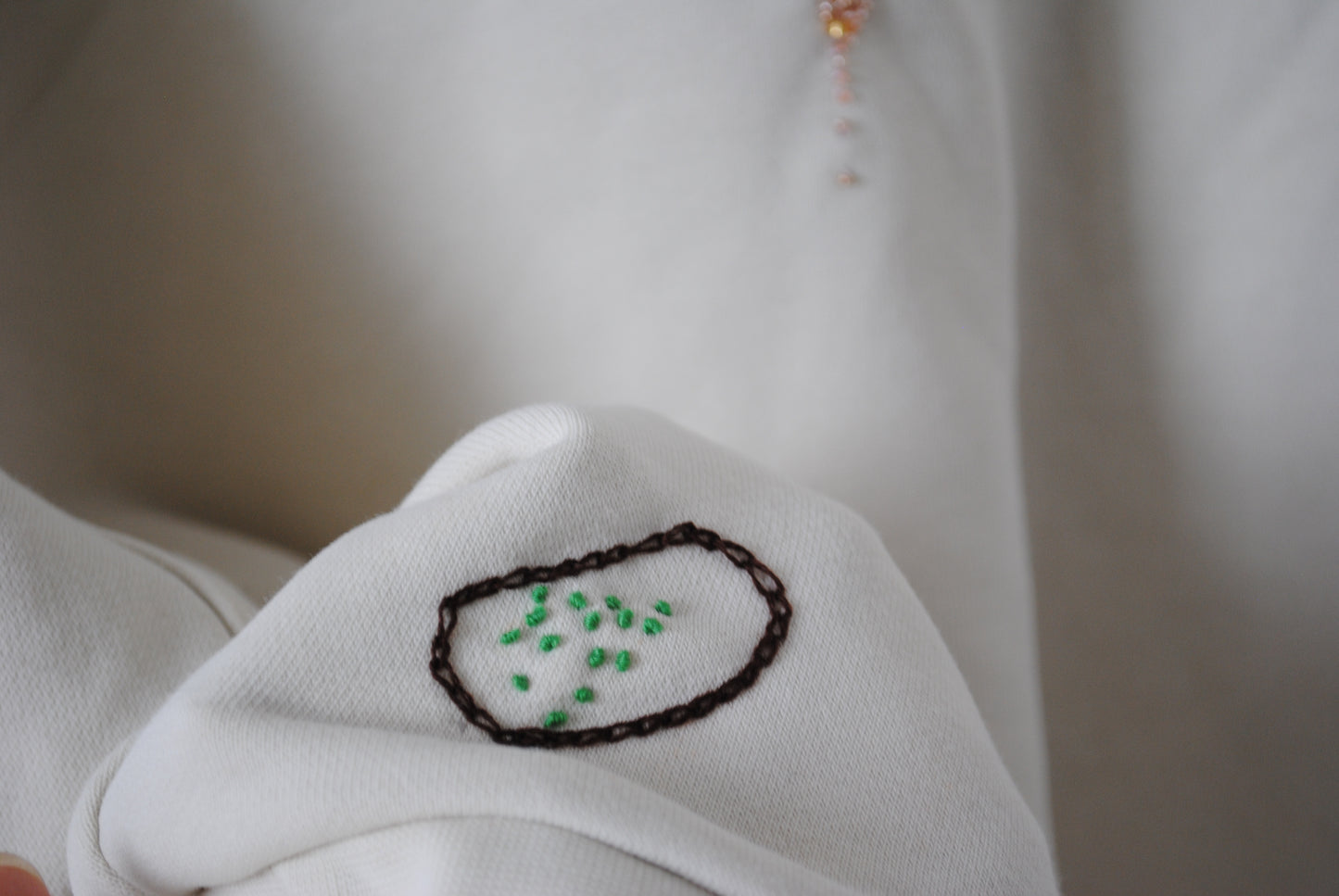 古着リメイク　布製　スローファッション　刺繍　手刺繍　再生　ハンドメイド　2017