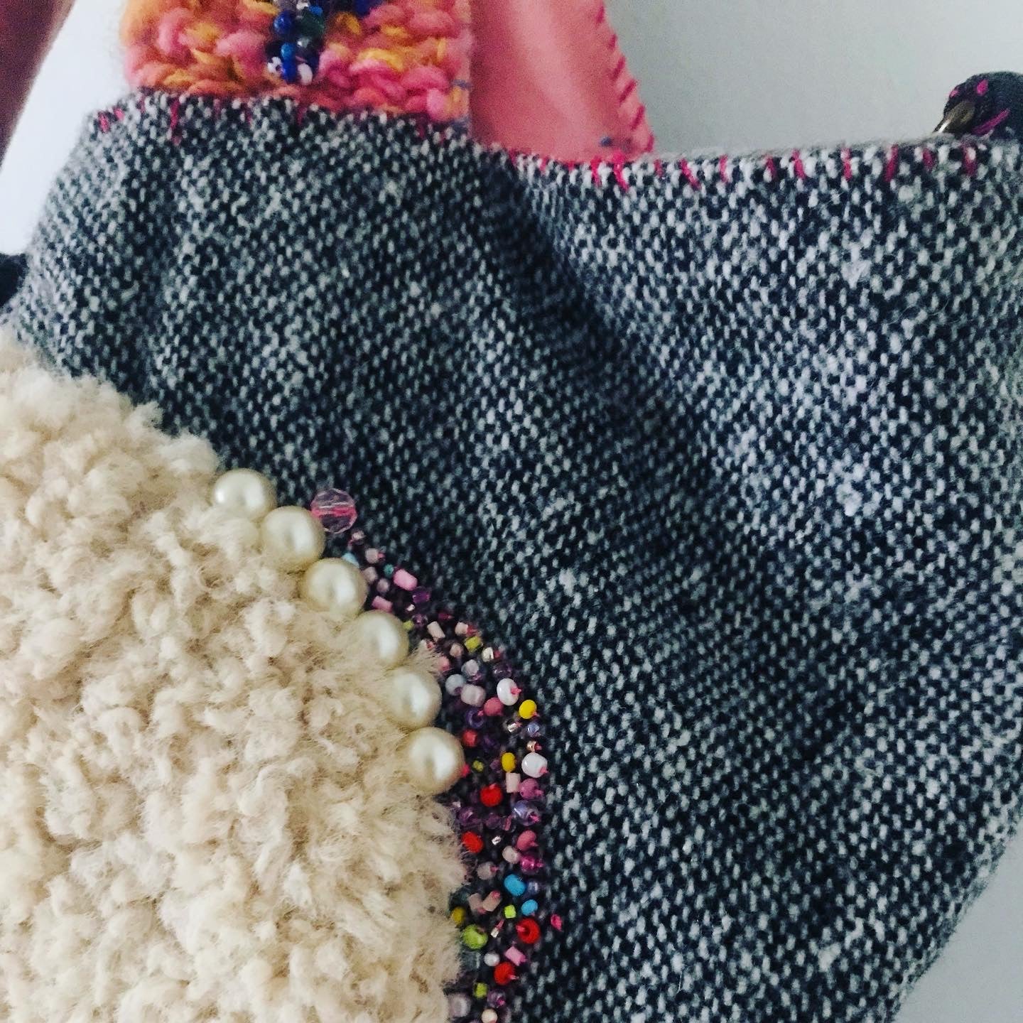 Håndsyet stoftaske, slow fashion, håndlavet, 1922