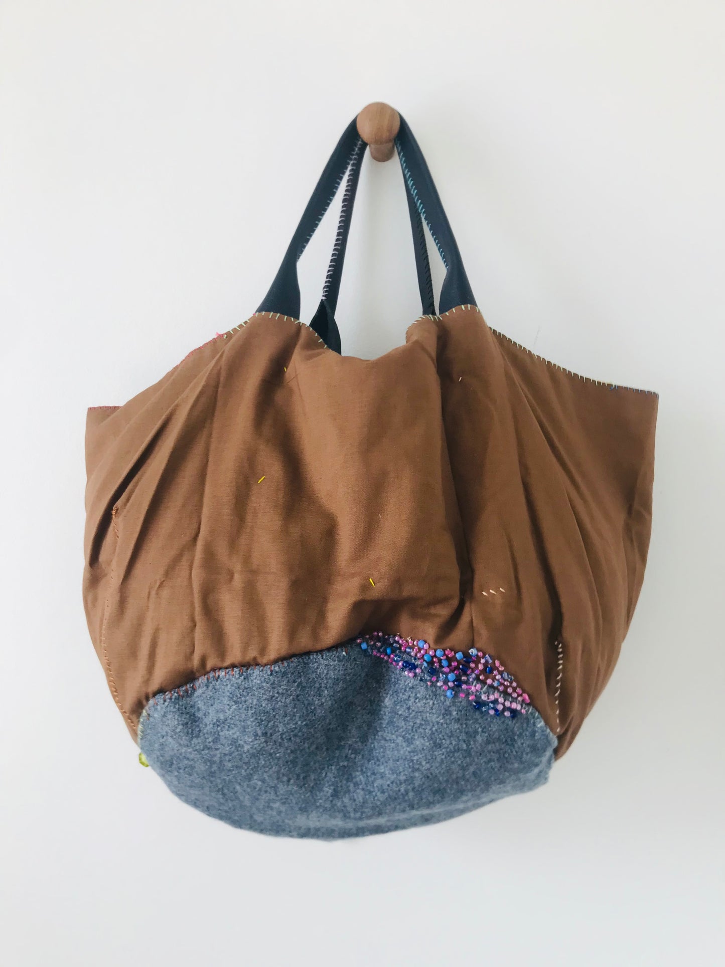 Bag Hand-sewn bag Fabric Slow fashion Handmade 2035