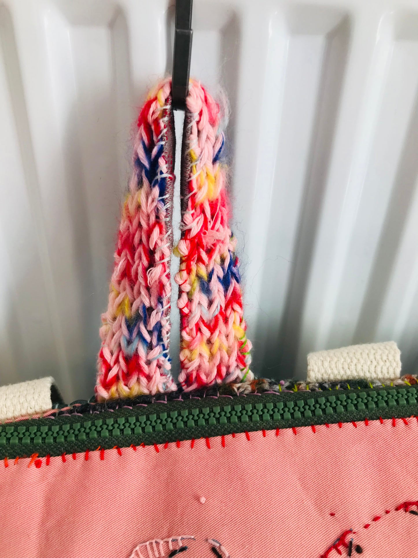 Rucksack Beaded Embroidered Hand Sewn Fabric Canvas 1586