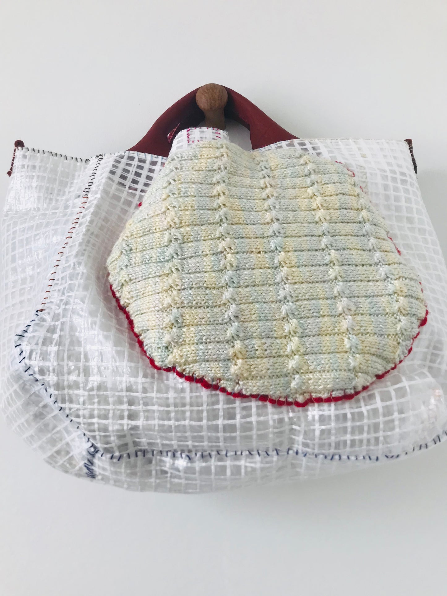 Bag   手縫いのバッグ　布製　スローファッション　ハンドメイド　2032