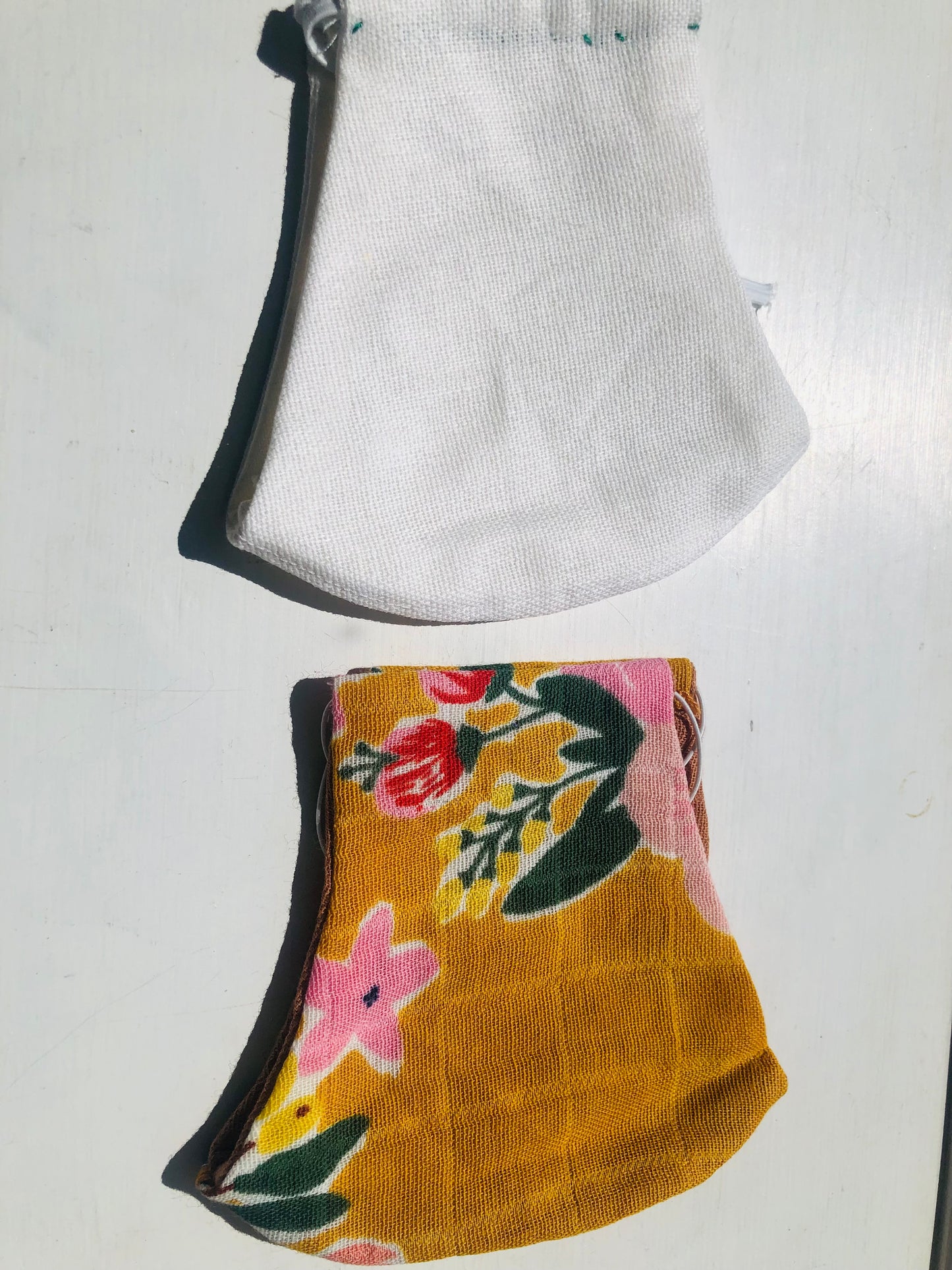 ヘミマァセット　 小物　ヘアゴム　手縫いマスク　布製　スローファッション　ハンドメイド　2456