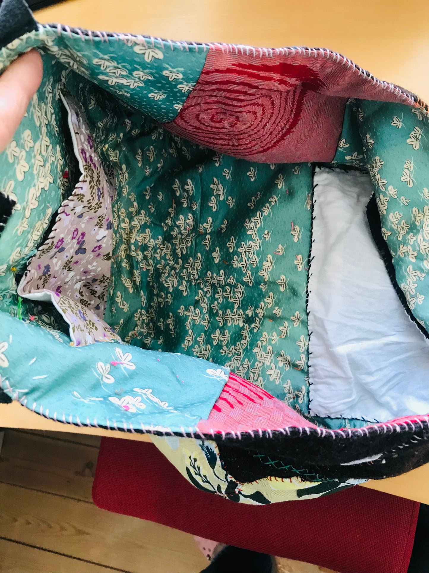 Bag Hand Sewn Bag Fabric Slow Fashion Handmade 1660