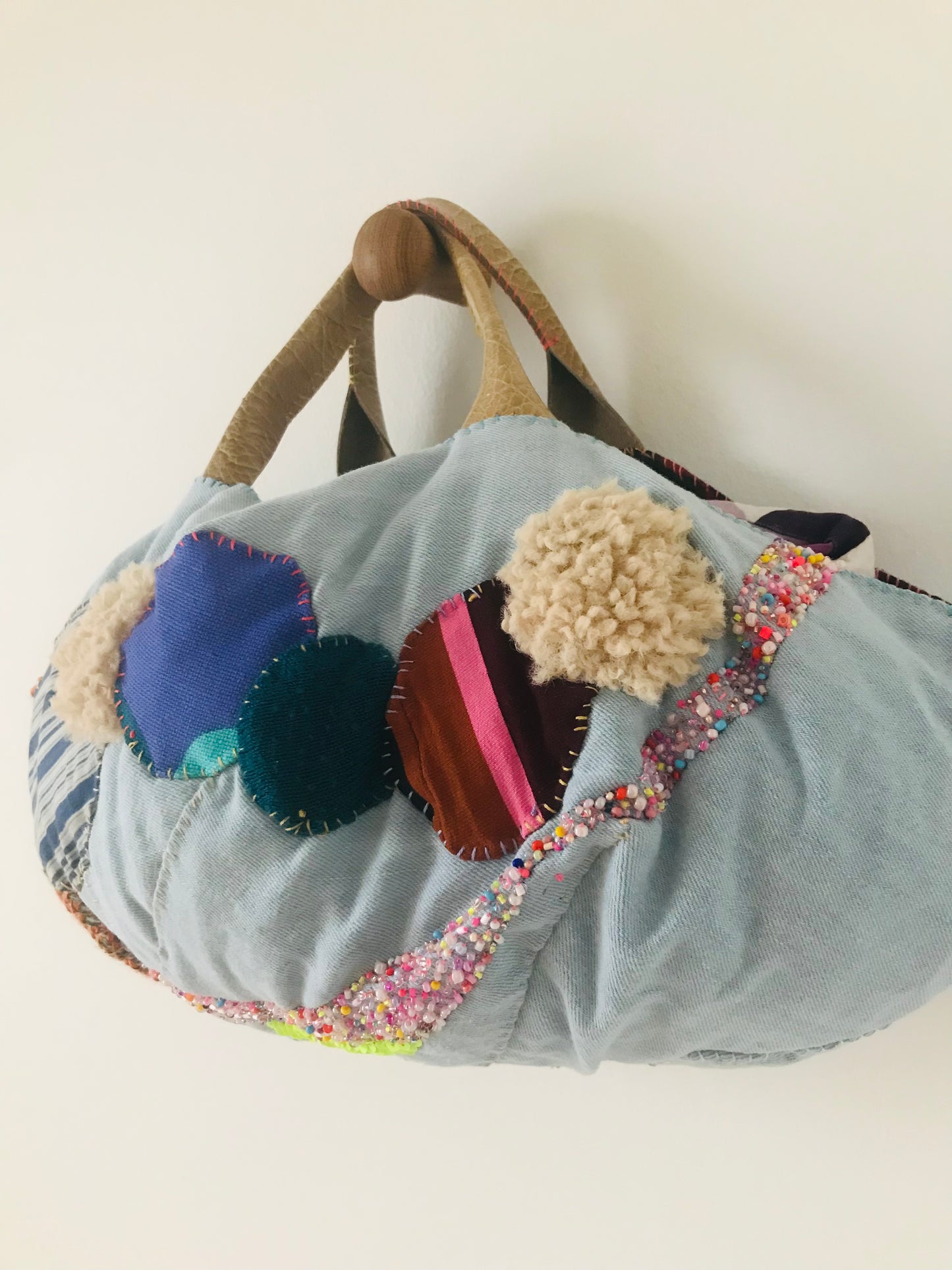 Bag   手縫いのバッグ　  布製　スローファッション　ハンドメイド　1925