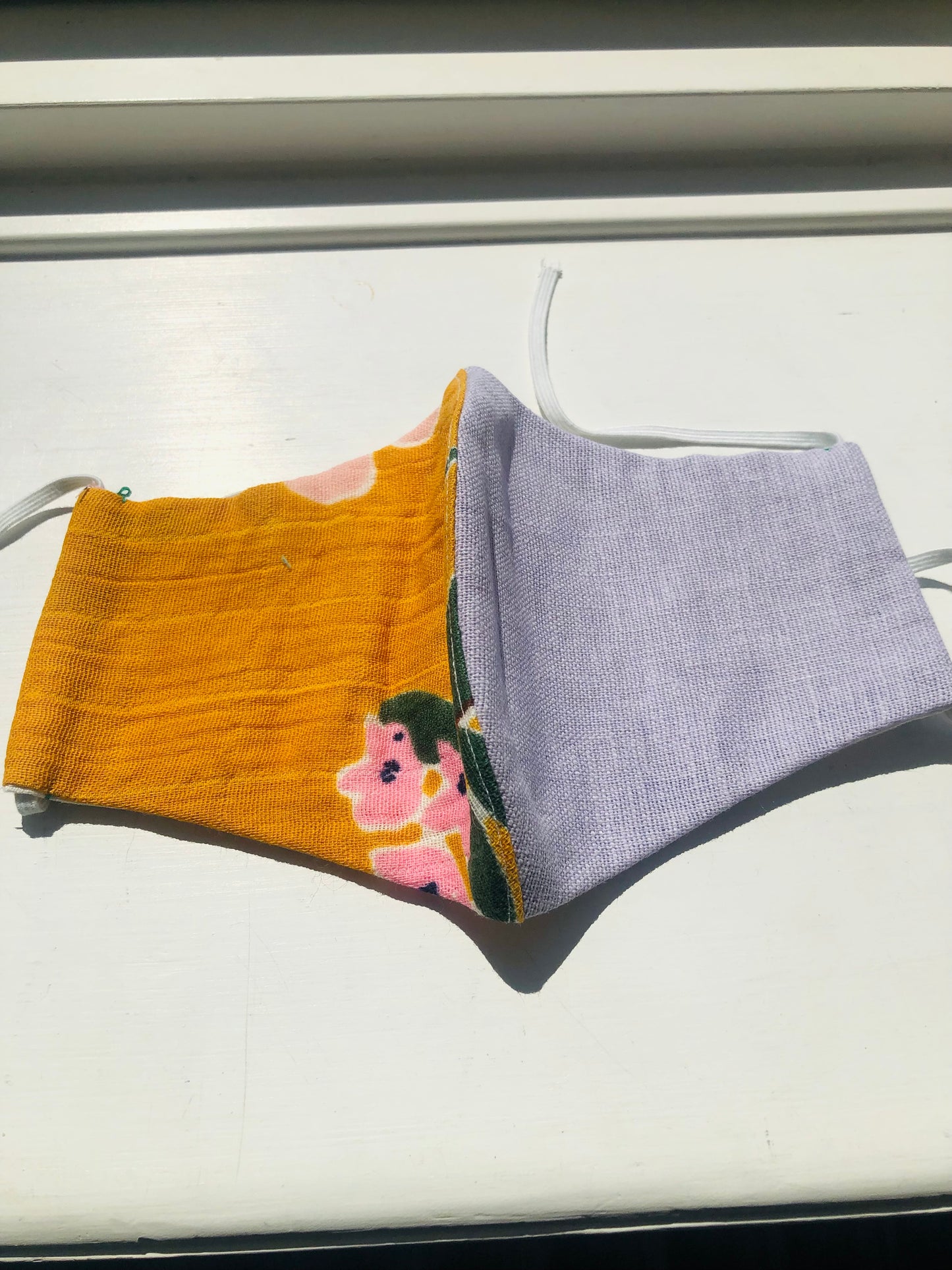 ヘミマァセット　 小物　ヘアゴム　手縫いマスク　布製　スローファッション　ハンドメイド　2457