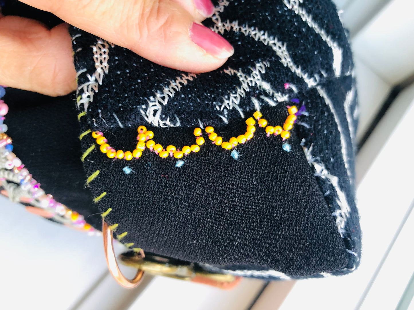 Bag 手縫いのバッグ 布製　トートバッグ　スローファッション　ハンドメイド　2505