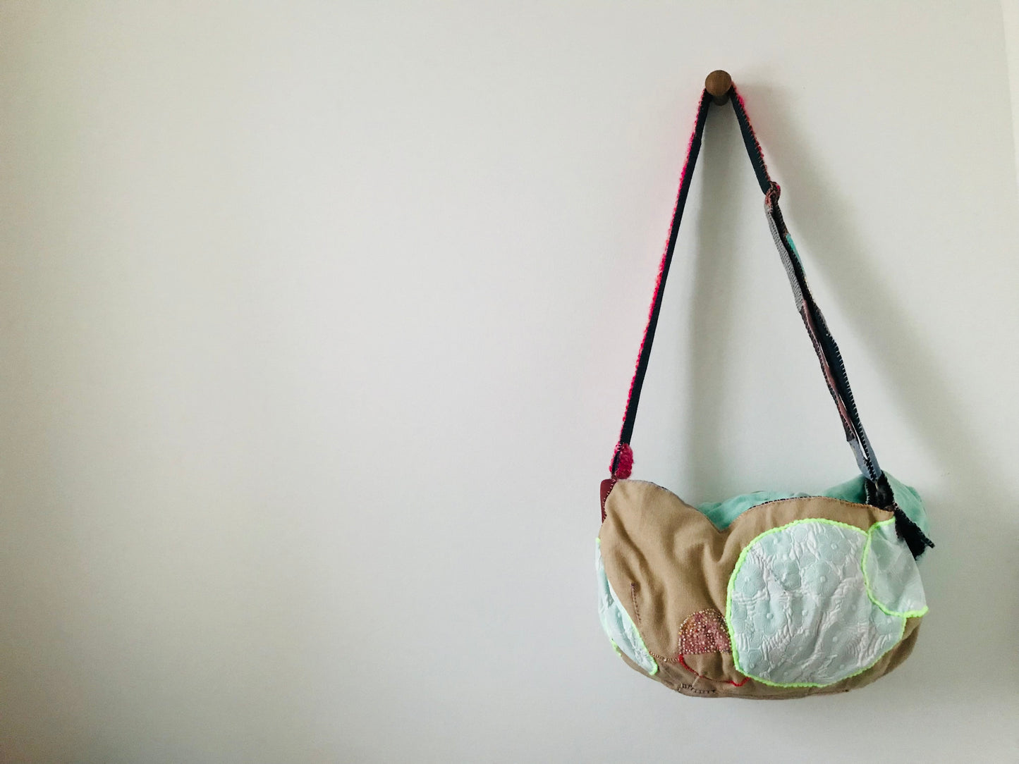 Bag Hand-sewn bag Pochette Fabric Slow fashion Handmade 1933