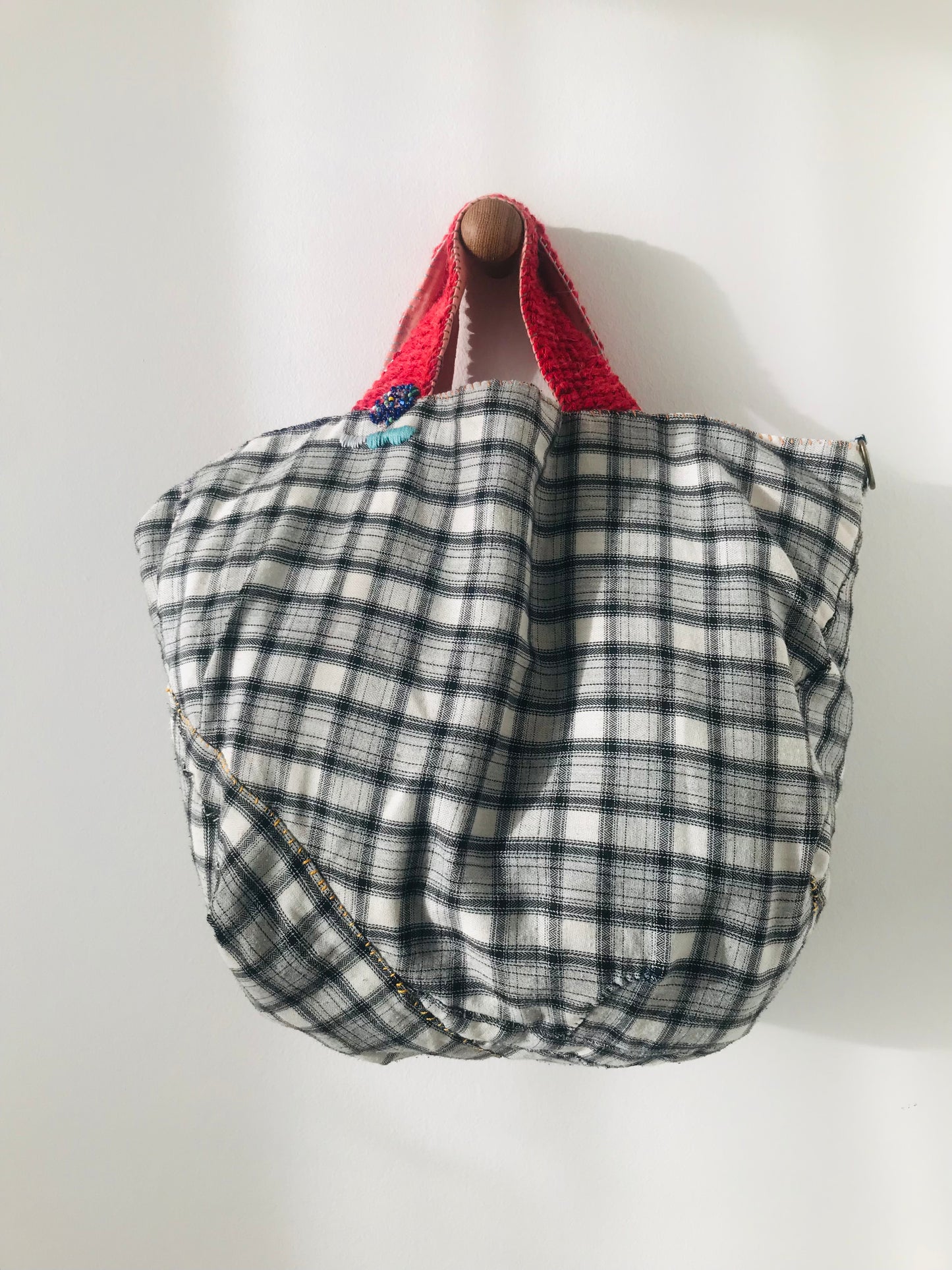 Bag Hand-sewn bag Fabric Slow fashion Handmade 1929