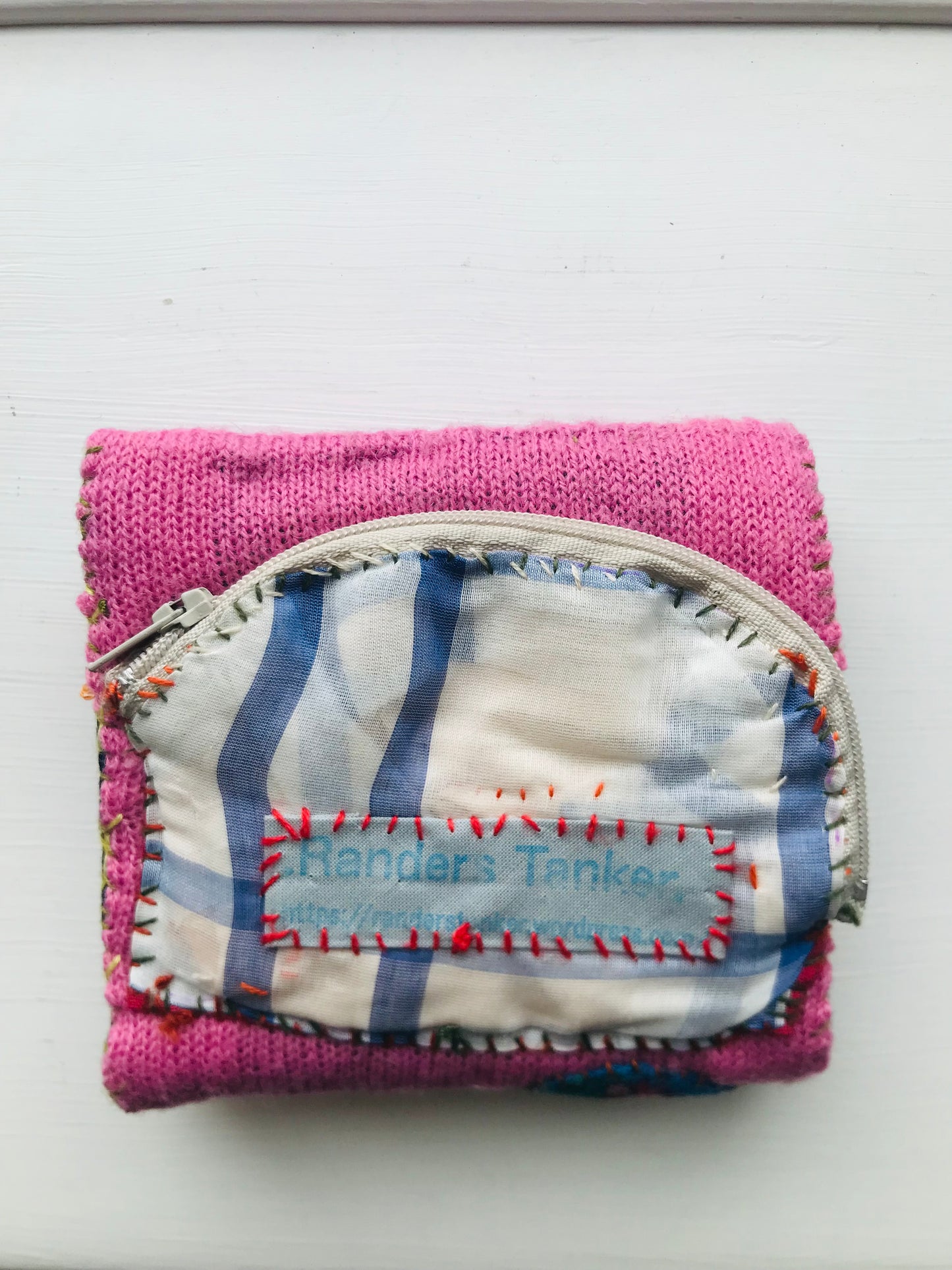 Wallet Fabric Wallet Handmade Hand-sewn Embroidered Patchwork Bi-fold 2053