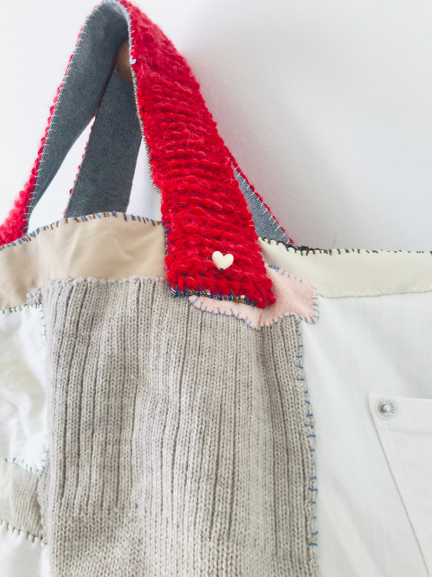Bag Hand-sewn bag Fabric Slow fashion Handmade 2002