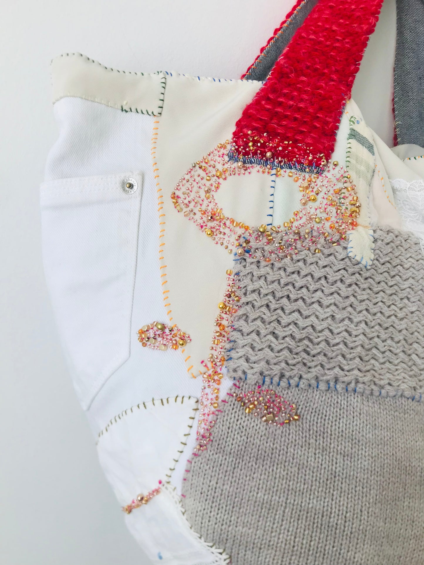 Bag Hand-sewn bag Fabric Slow fashion Handmade 2002