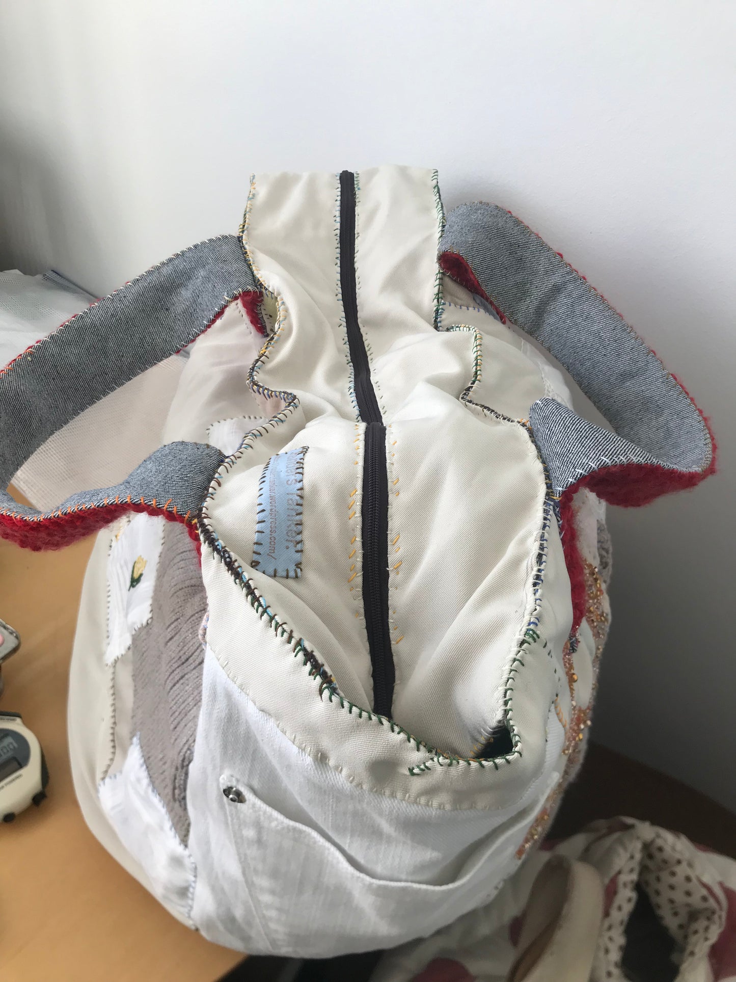 Bag Hand-sewn bag Fabric Slow fashion Handmade 2002