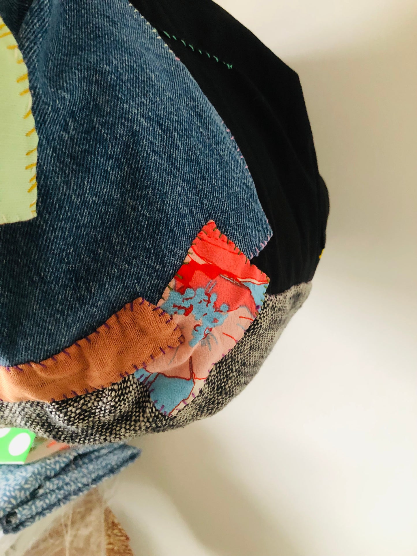Bag 手縫いのバッグ　布製　トートバッグ　スローファッション　ハンドメイド　2386