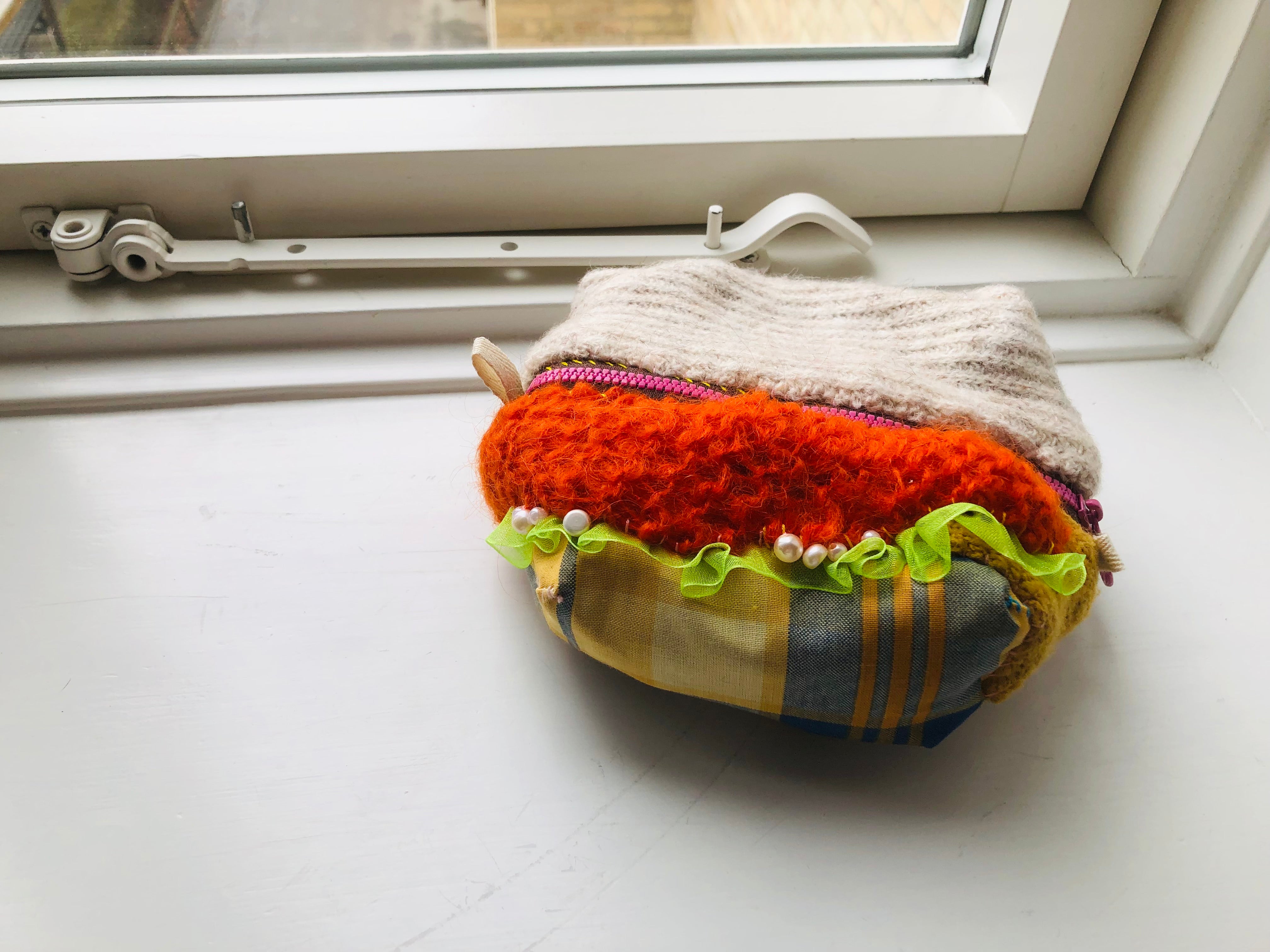 Pouch [Raffle Sale] Hand-Sewn Fabric Pencil Case/Accessory Holder with ...