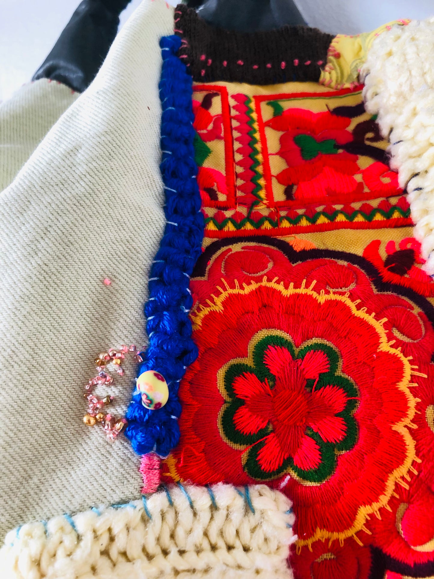 Bag 手縫いのバッグ　【抽選販売】　布製　トートバッグ　スローファッション　ハンドメイド　2400