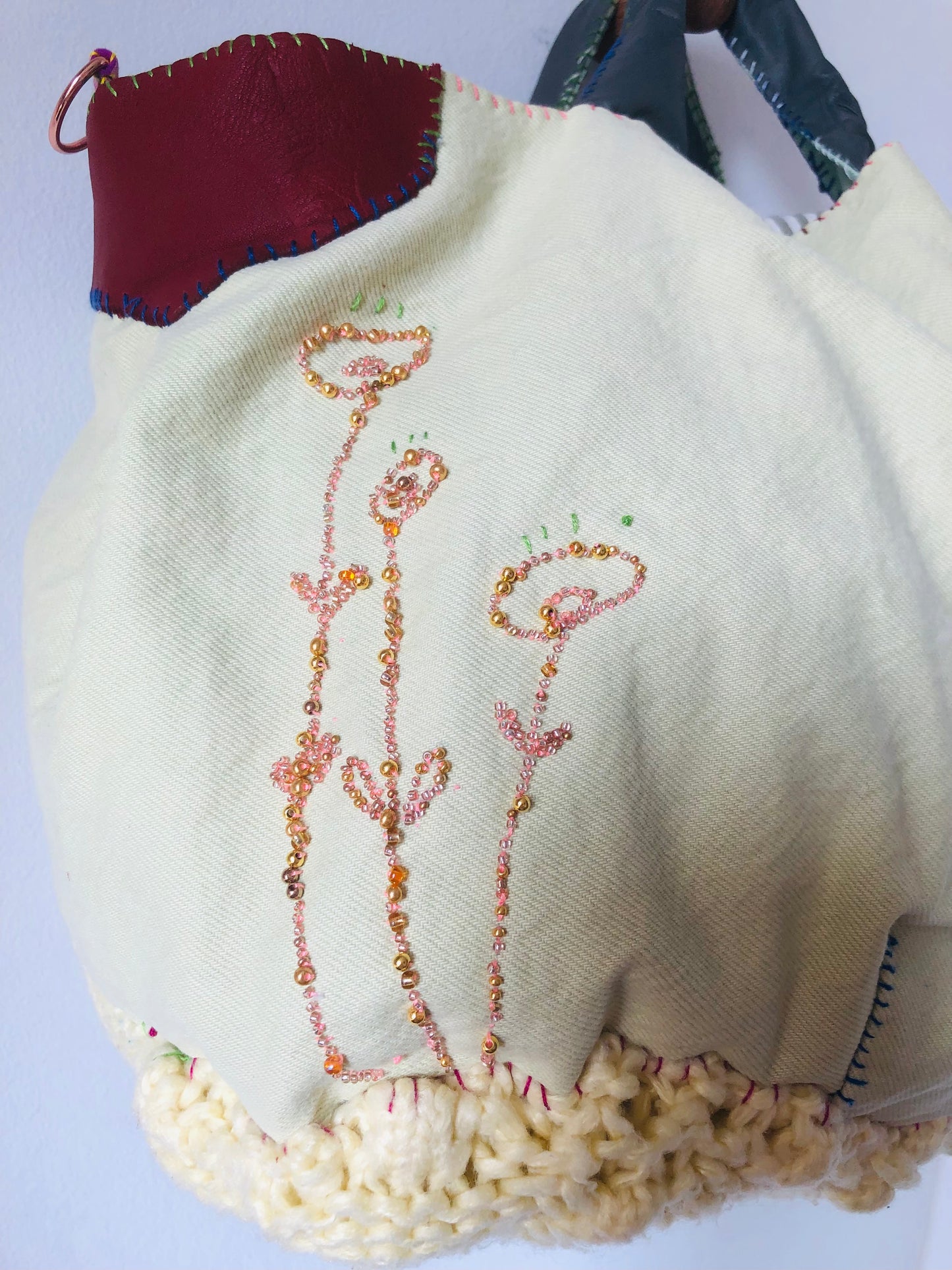 Bag 手縫いのバッグ　【抽選販売】　布製　トートバッグ　スローファッション　ハンドメイド　2400