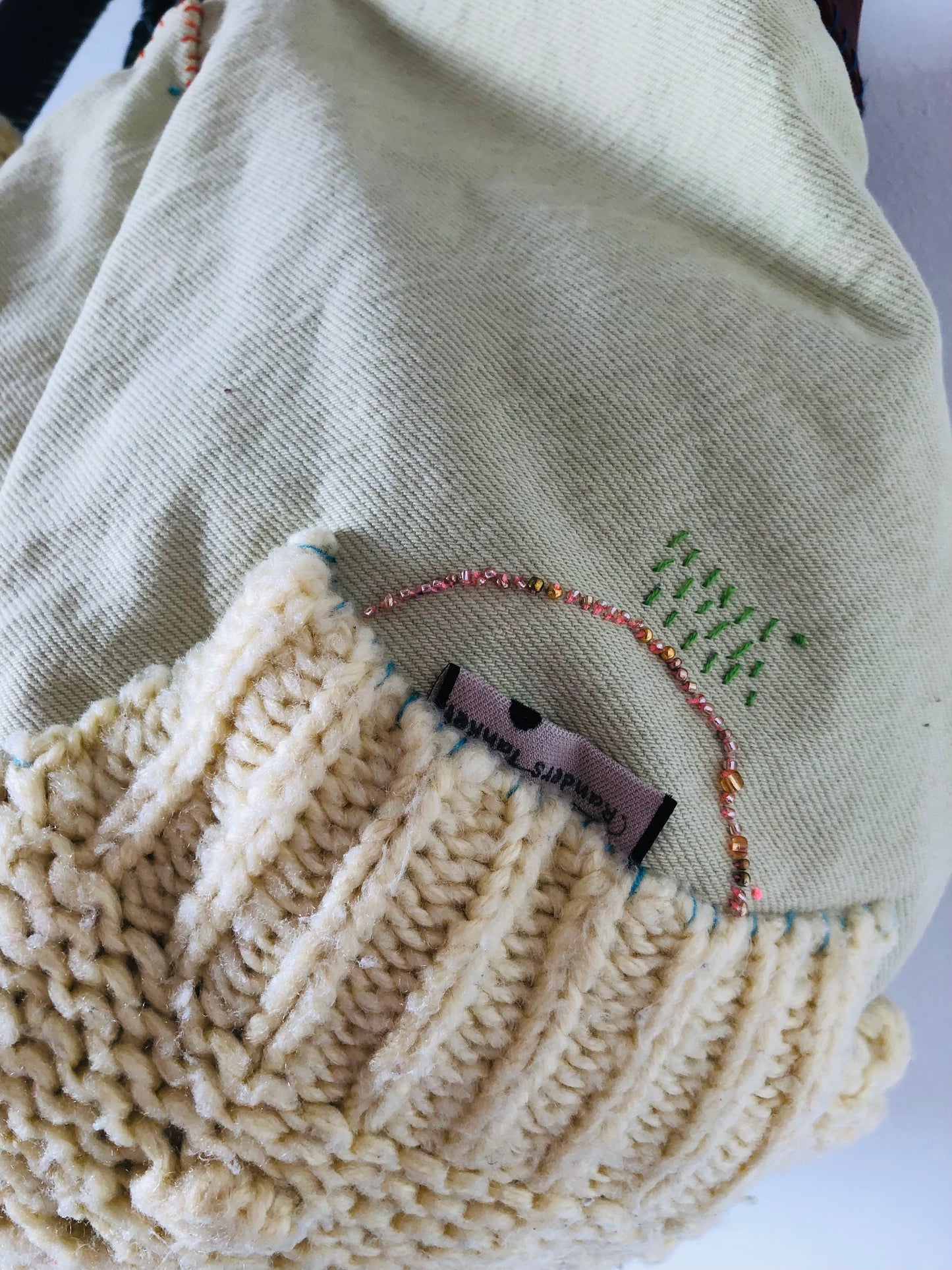 Bag 手縫いのバッグ　【抽選販売】　布製　トートバッグ　スローファッション　ハンドメイド　2400