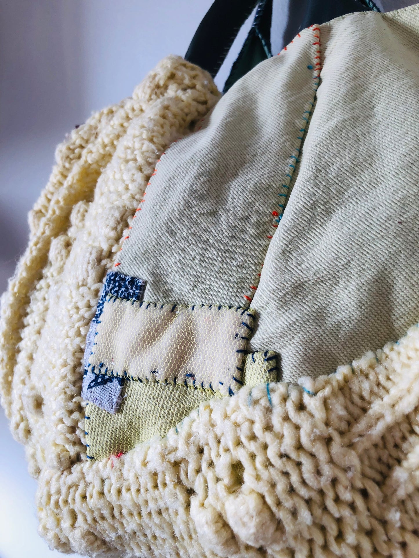 Bag 手縫いのバッグ　【抽選販売】　布製　トートバッグ　スローファッション　ハンドメイド　2400