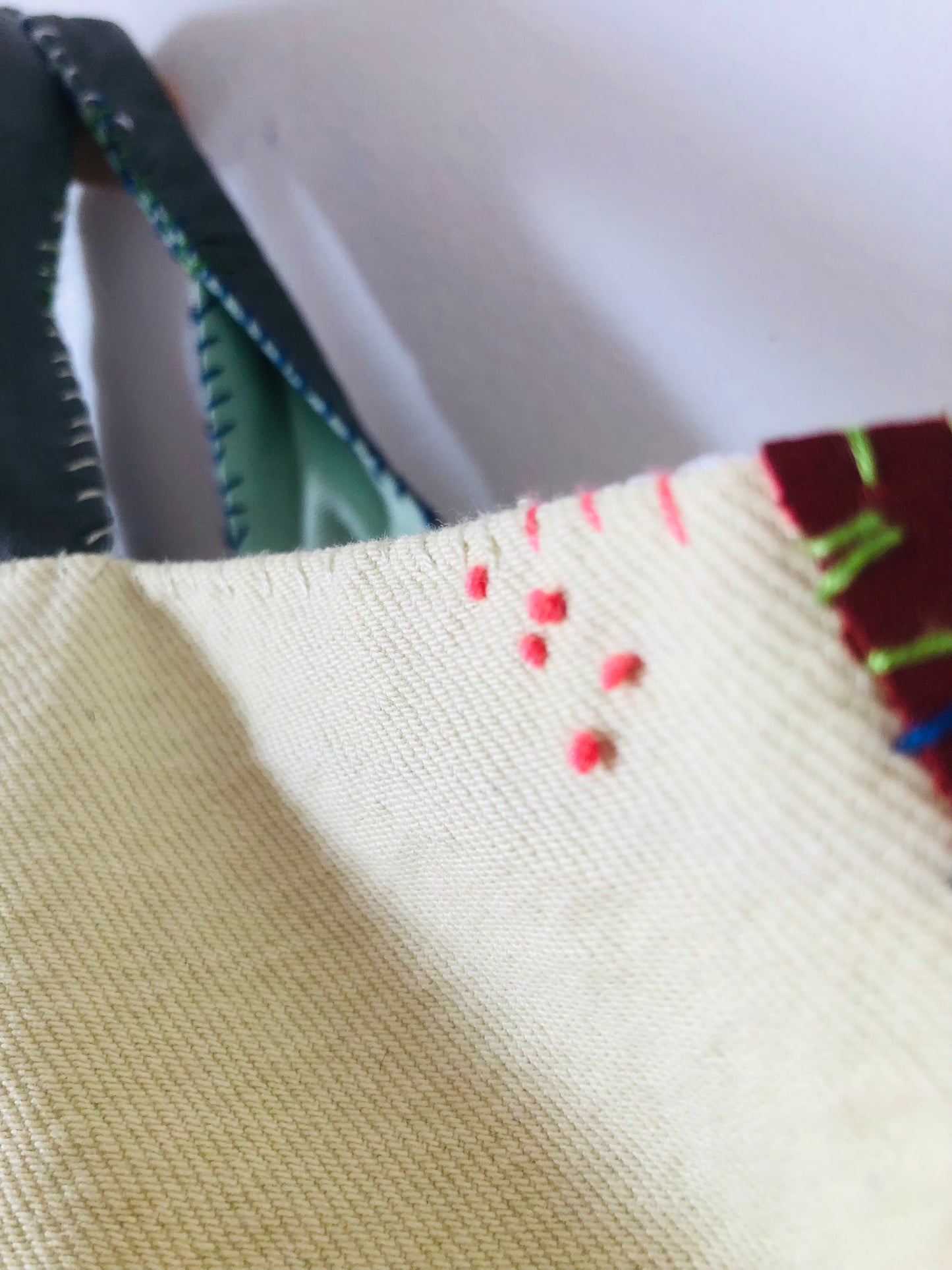 Bag 手縫いのバッグ　【抽選販売】　布製　トートバッグ　スローファッション　ハンドメイド　2400