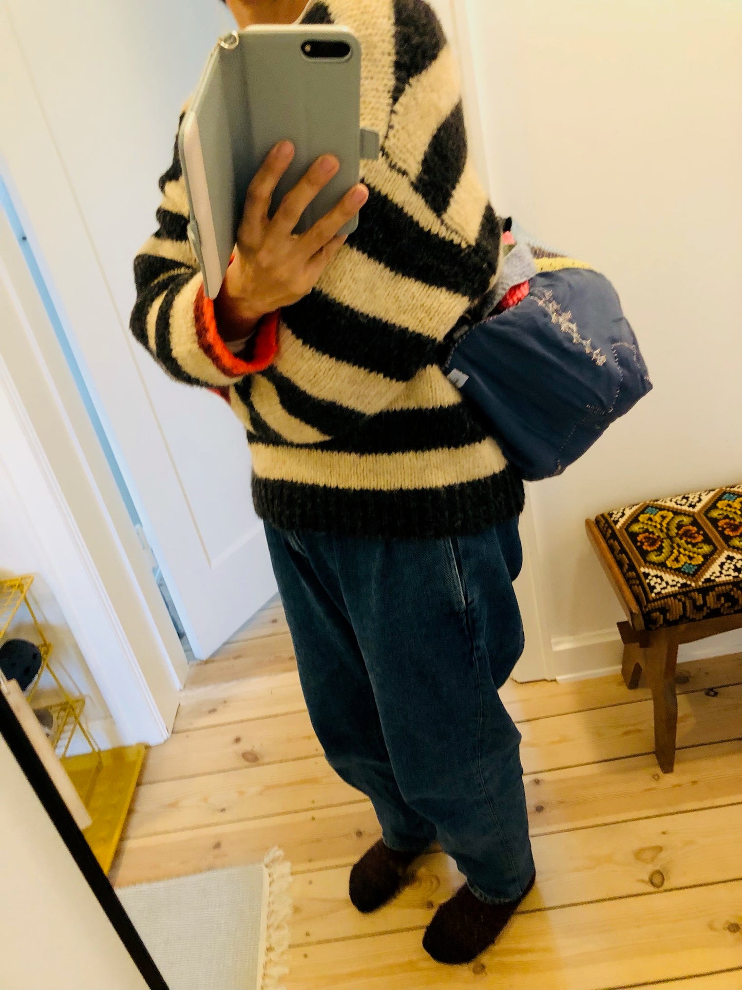 [Reserved items] N-san's order Bag Hand-sewn bag Fabric Slow fashion Handmade 2092