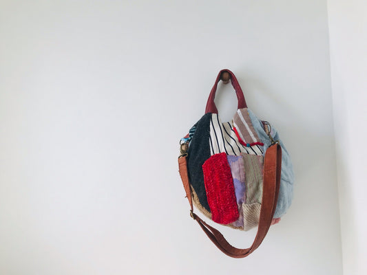 【Reserved items ご予約品】Udi様　ご注文品　Bag 手縫いのバッグ　布製　スローファッション　ハンドメイド　2071