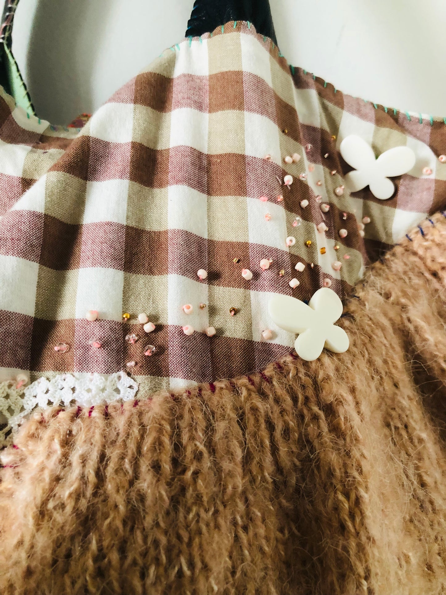 Bag 手縫いのバッグ　【抽選販売】　布製　トートバッグ　スローファッション　ワンハンドルバッグ　ハンドメイド　2403