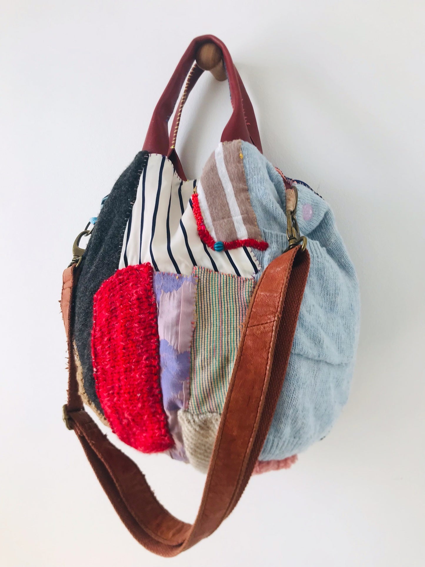 【Reserved items ご予約品】Udi様　ご注文品　Bag 手縫いのバッグ　布製　スローファッション　ハンドメイド　2071