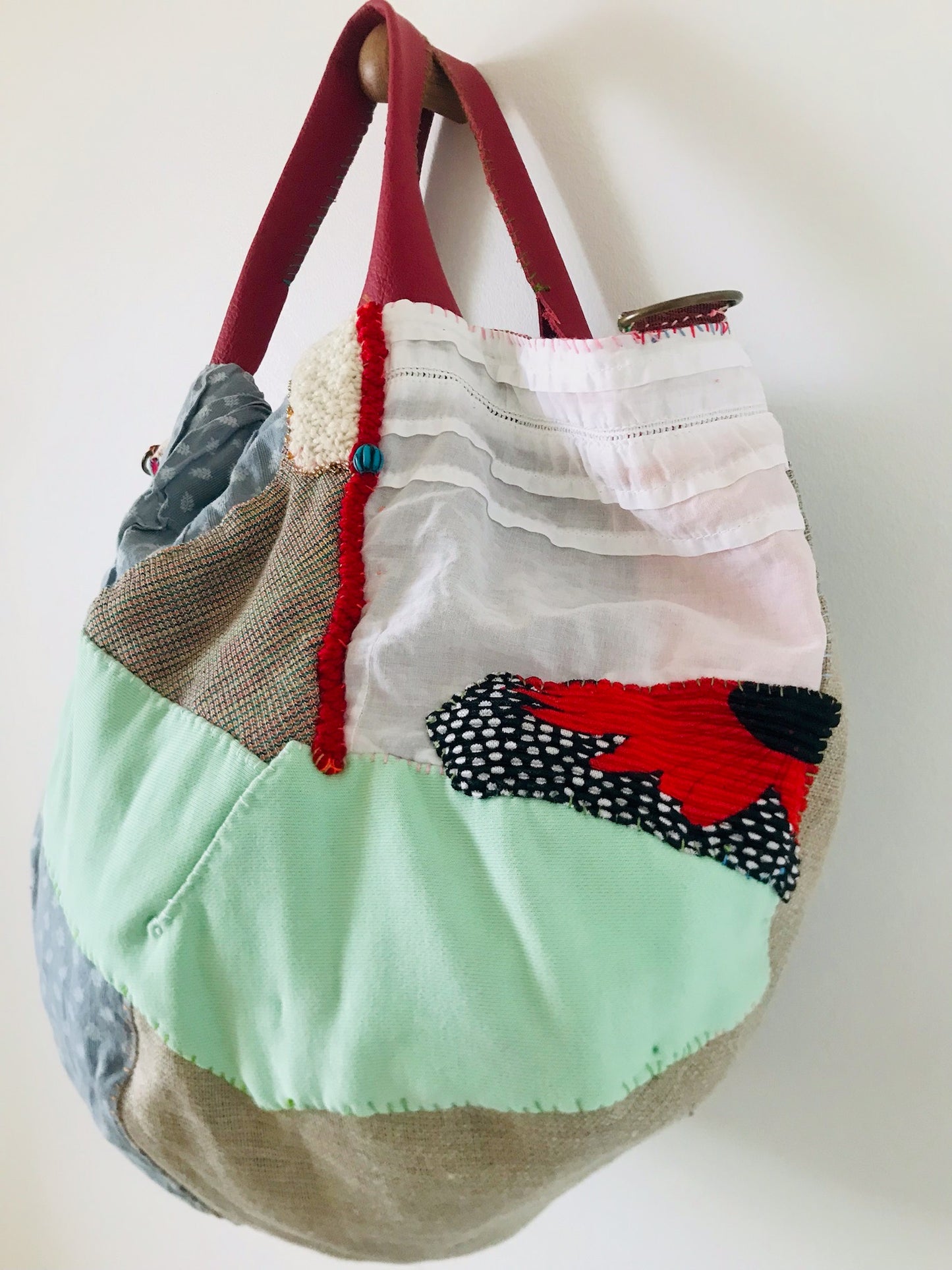 【Reserved items ご予約品】Marghe 様　ご注文品　Bag 手縫いのバッグ　布製　スローファッション　ハンドメイド　2078