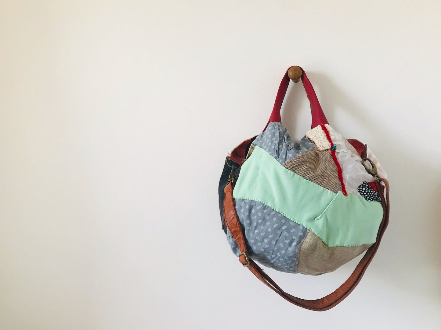 【Reserved items ご予約品】Marghe 様　ご注文品　Bag 手縫いのバッグ　布製　スローファッション　ハンドメイド　2078