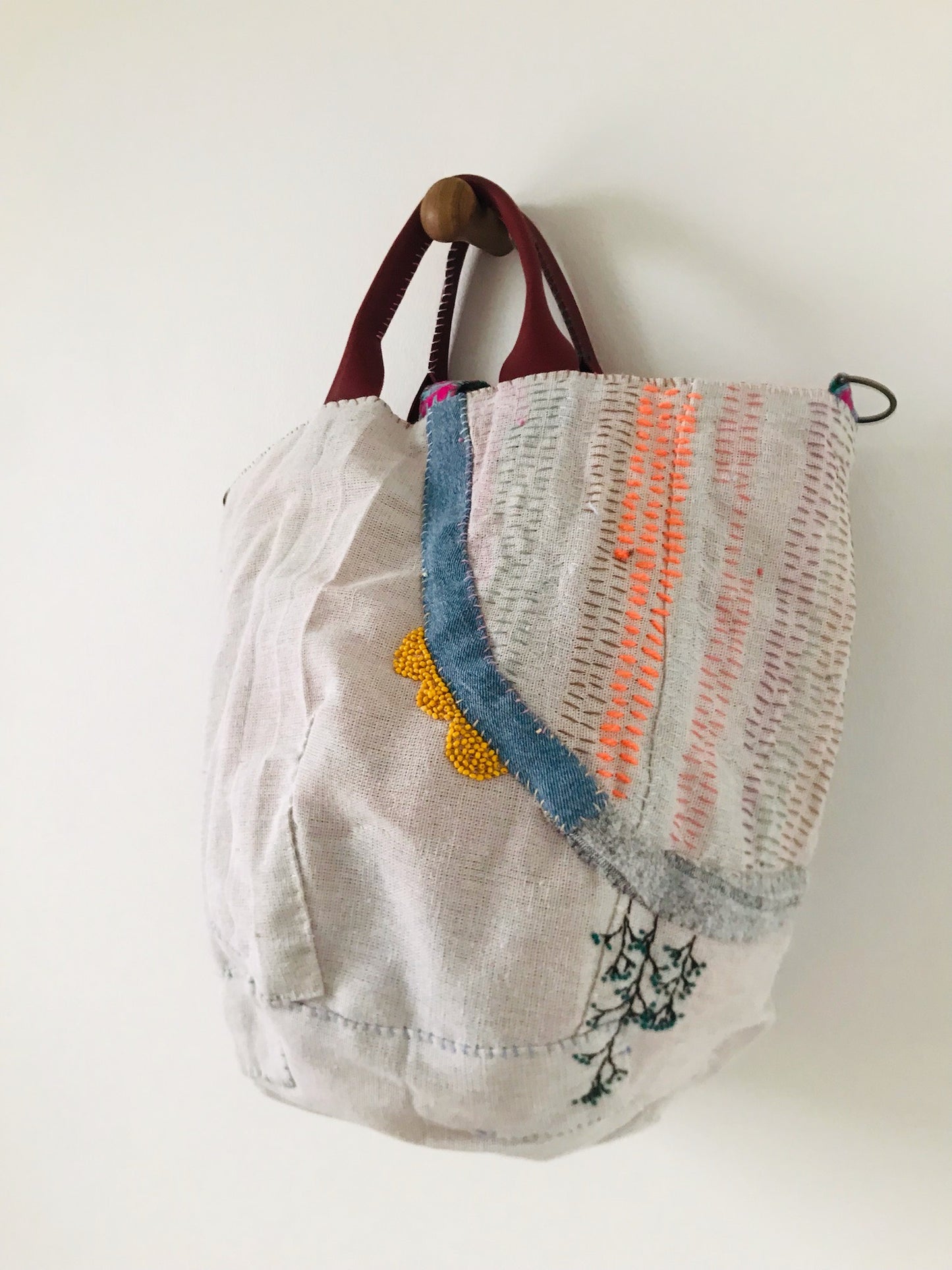 【Reserved items ご予約品】Tintoretto11様　ご注文品　Bag 手縫いのバッグ　布製　スローファッション　ハンドメイド　2078 (コピー)