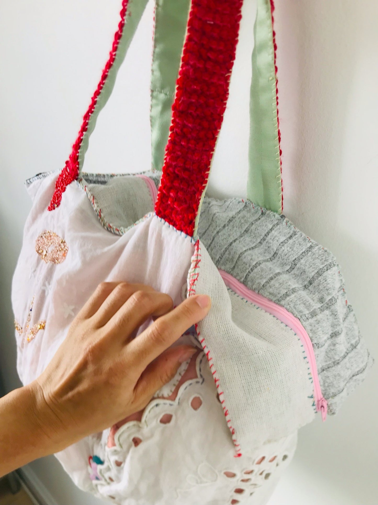 [Reserved items] Cris' order Bag Hand-sewn bag Fabric Slow fashion Handmade 2087