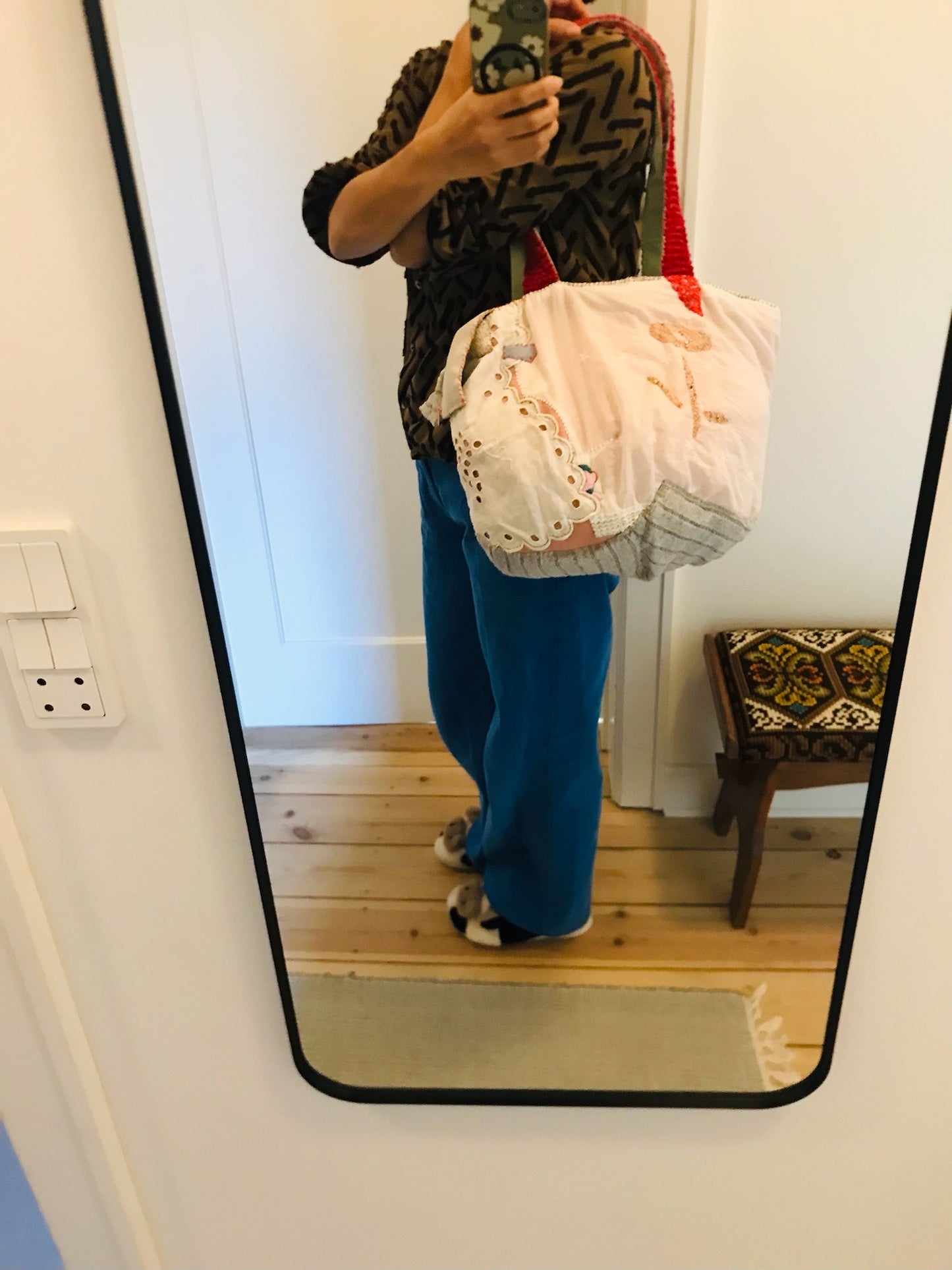 [Reserved items] Cris' order Bag Hand-sewn bag Fabric Slow fashion Handmade 2087