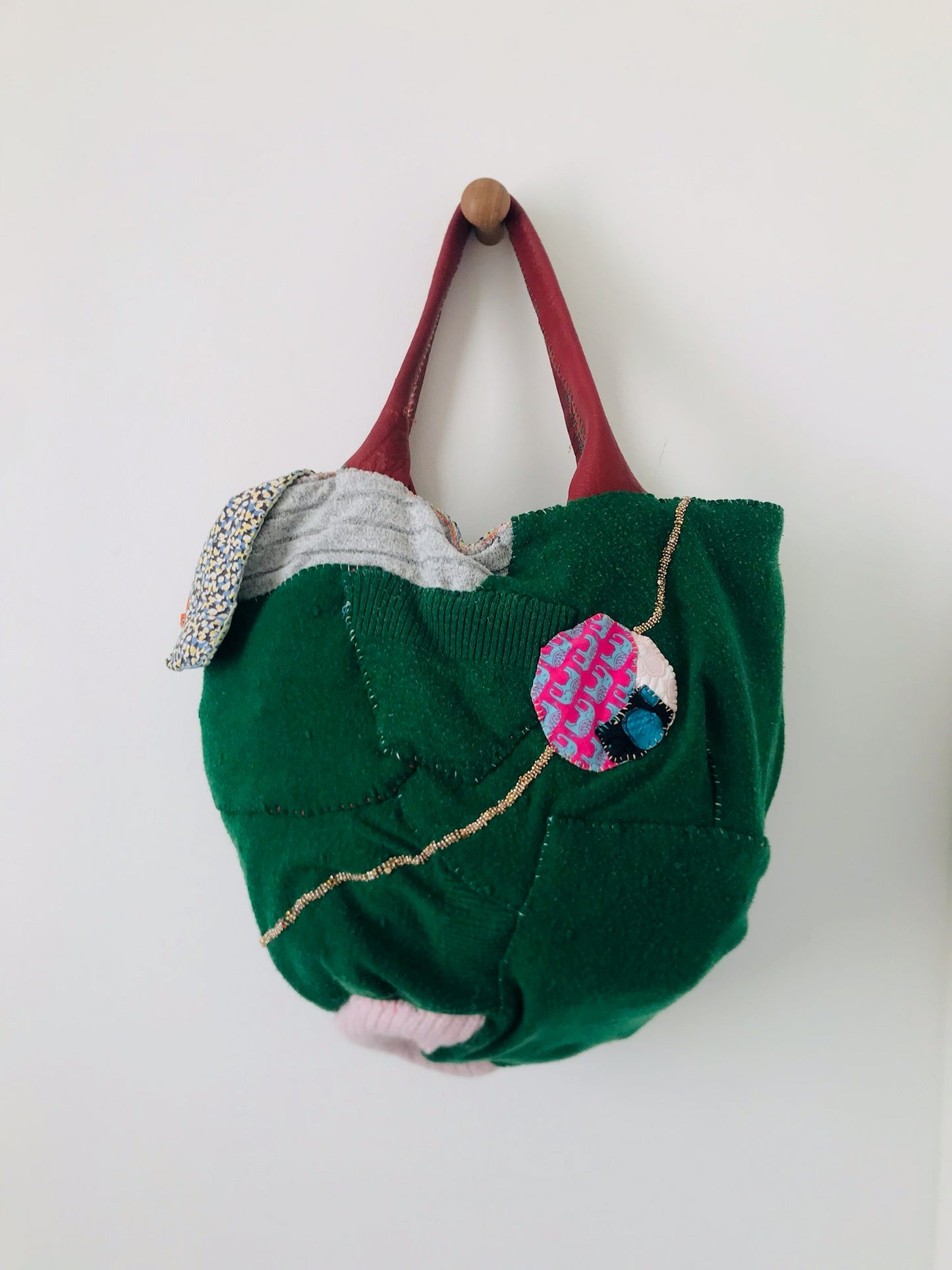 【Reserved items ご予約品】kururunooka様　ご注文品　Bag 手縫いのバッグ　布製　スローファッション　ハンドメイド　2088