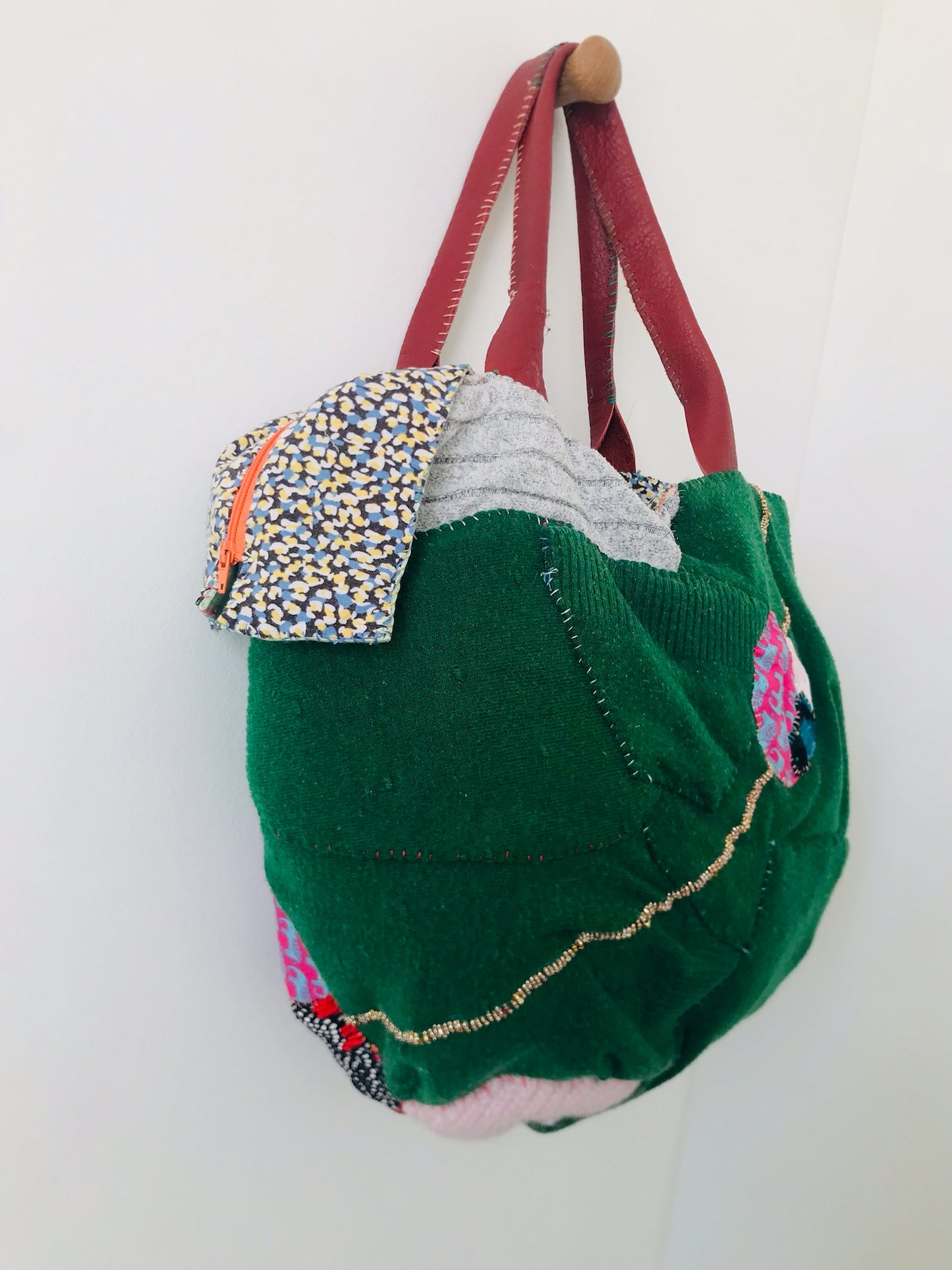 【Reserved items ご予約品】kururunooka様　ご注文品　Bag 手縫いのバッグ　布製　スローファッション　ハンドメイド　2088