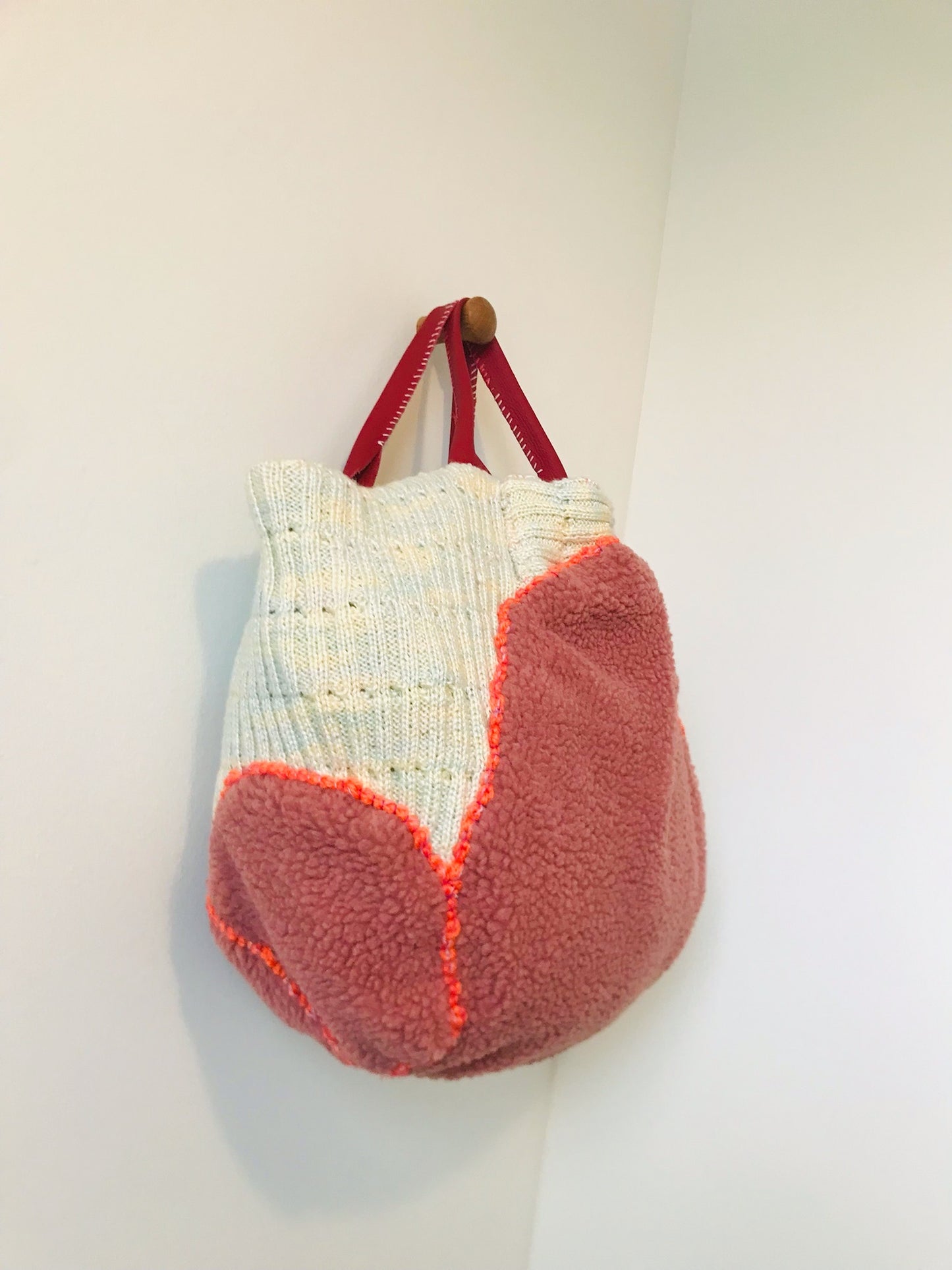 Bag Hand-sewn bag Fabric tote bag Slow fashion Handmade 2089