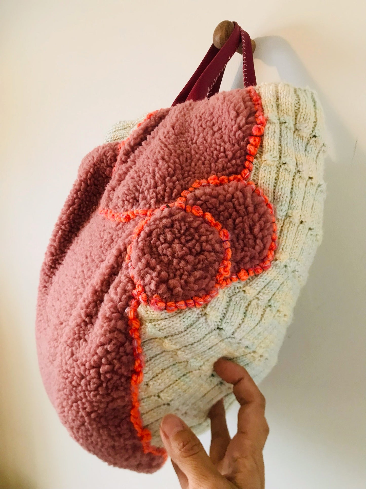 Bag Hand-sewn bag Fabric tote bag Slow fashion Handmade 2089