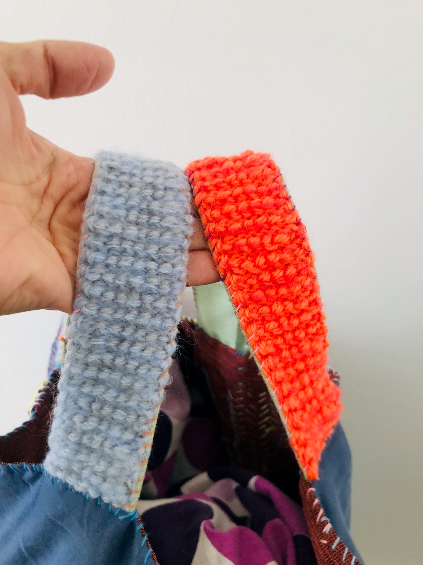 Bag   手縫いのバッグ　布製　トートバッグ　スローファッション　ハンドメイド　2090