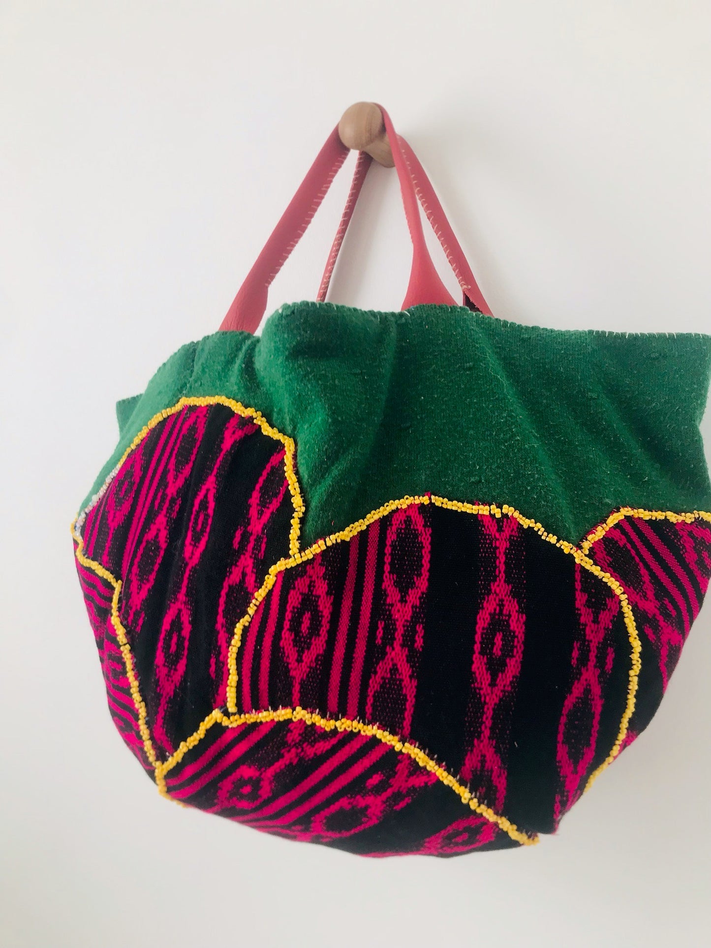 Bag Hand-sewn bag Fabric tote bag Slow fashion Handmade 2096