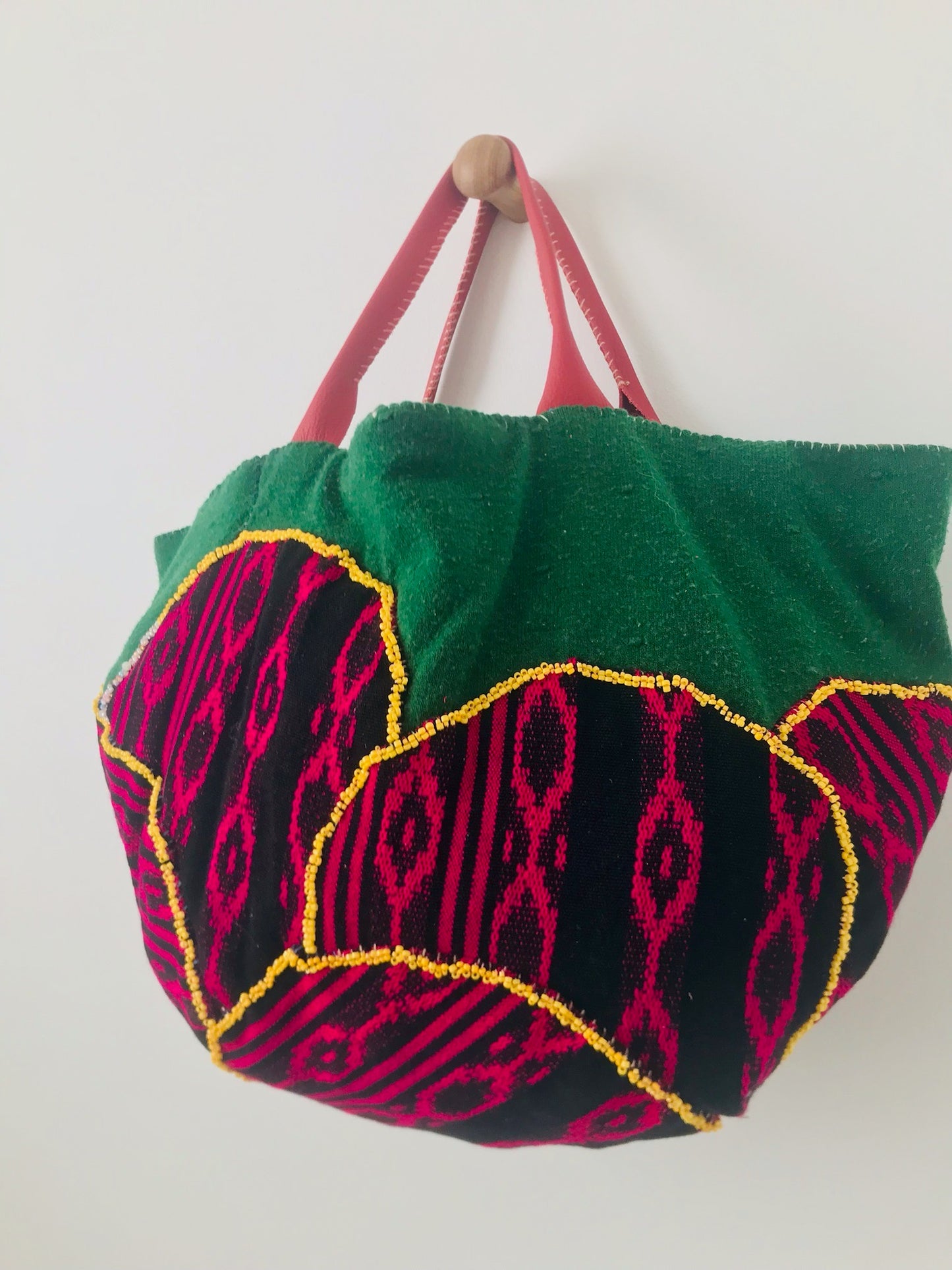 Bag Hand-sewn bag Fabric tote bag Slow fashion Handmade 2096