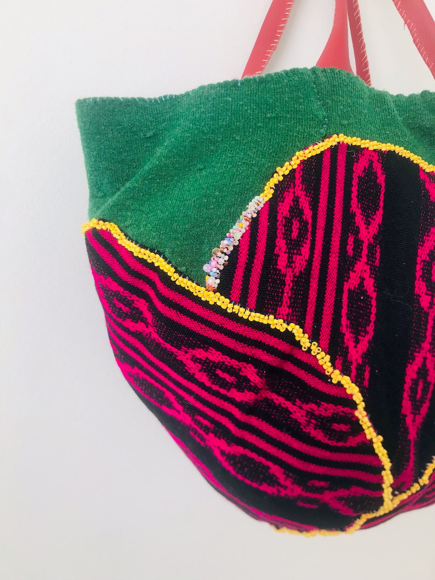 Bag Hand-sewn bag Fabric tote bag Slow fashion Handmade 2096