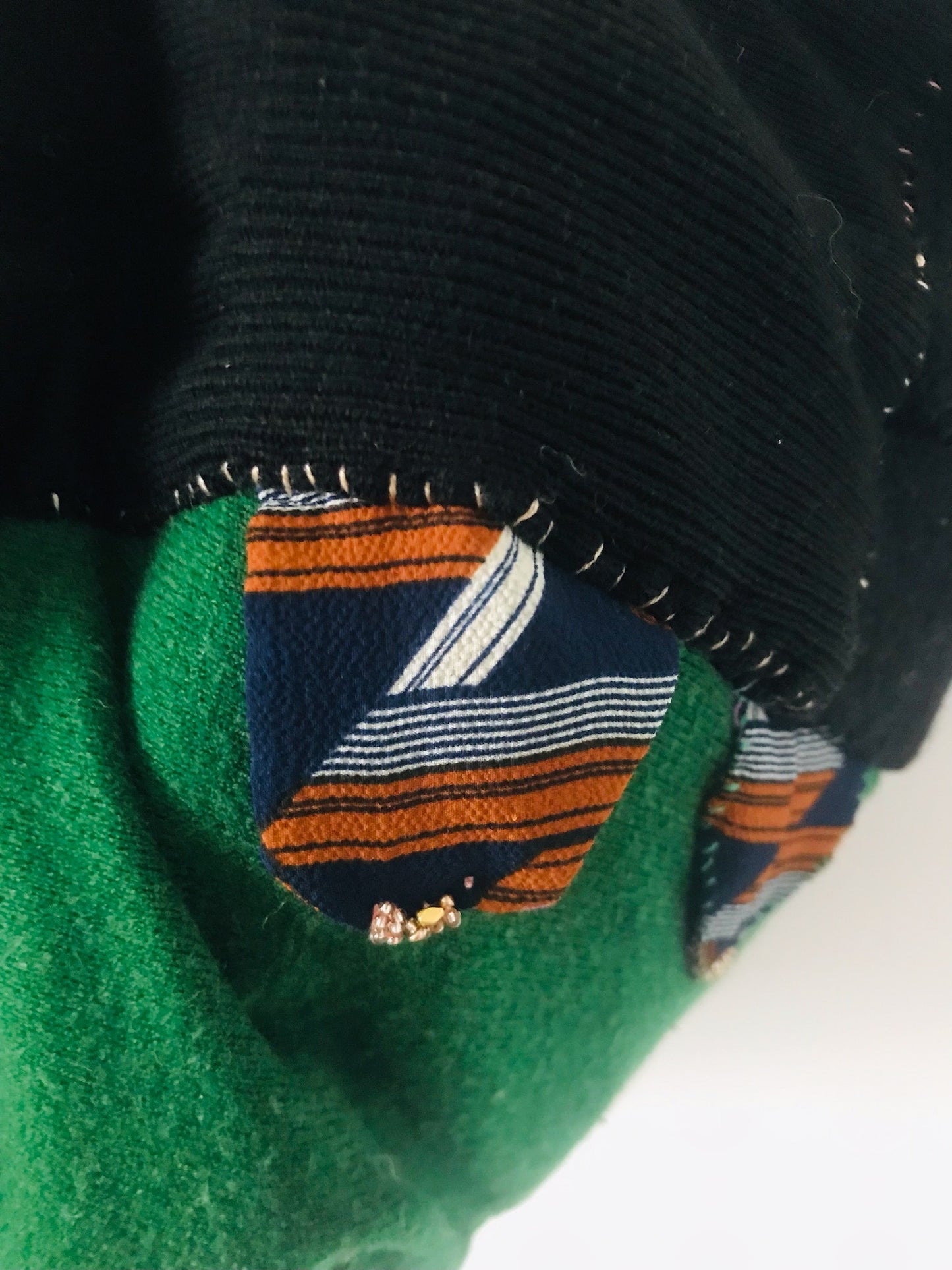 Bag   手縫いのバッグ　布製　トートバッグ　スローファッション　ハンドメイド　2098