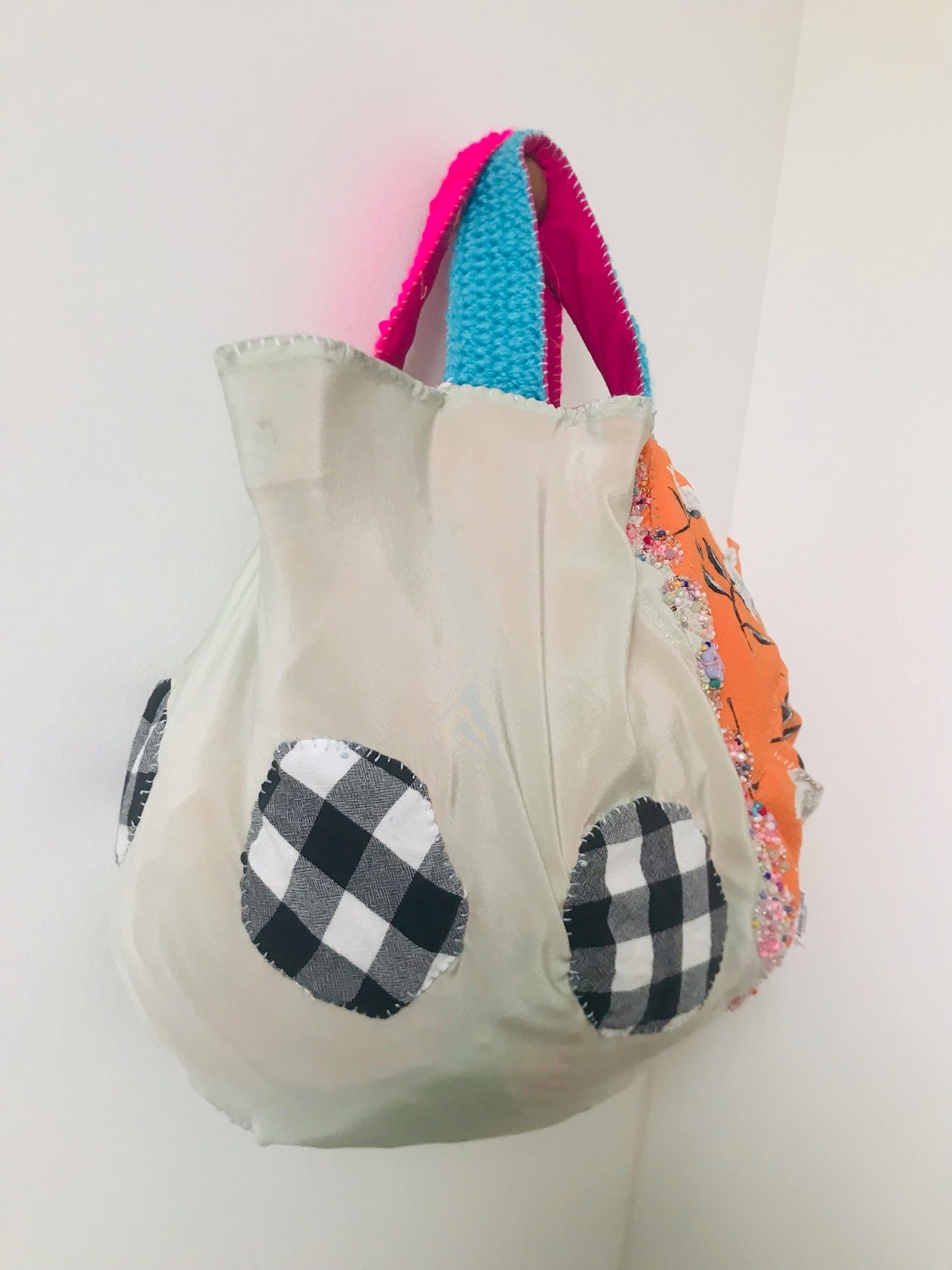 Bag Hand-sewn bag Fabric tote bag Slow fashion Handmade 2081