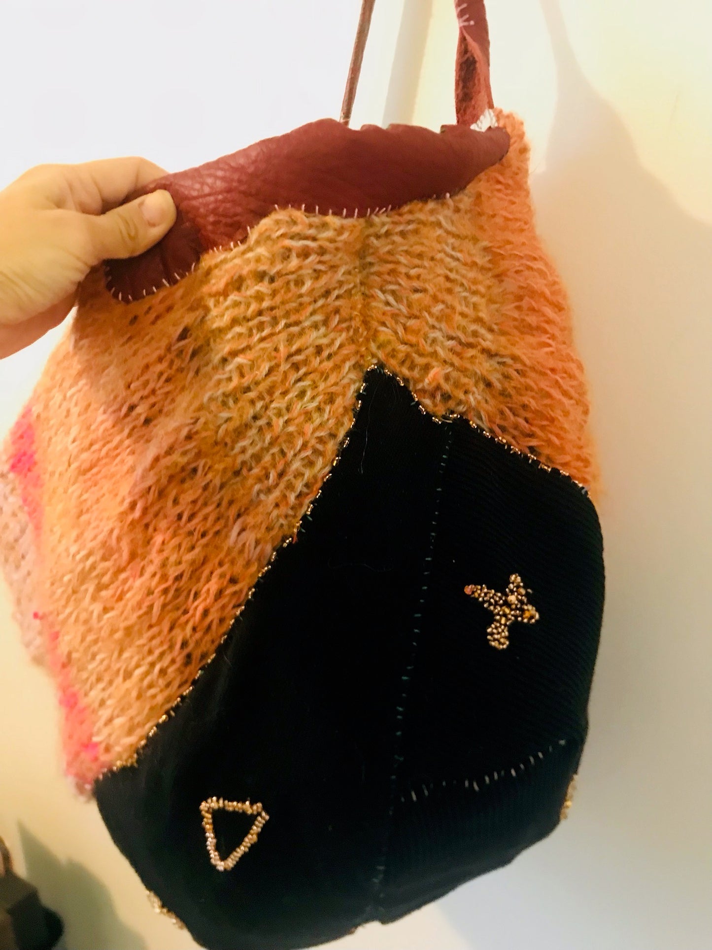 Bag Hand-sewn bag Fabric tote bag Slow fashion Handmade 2099