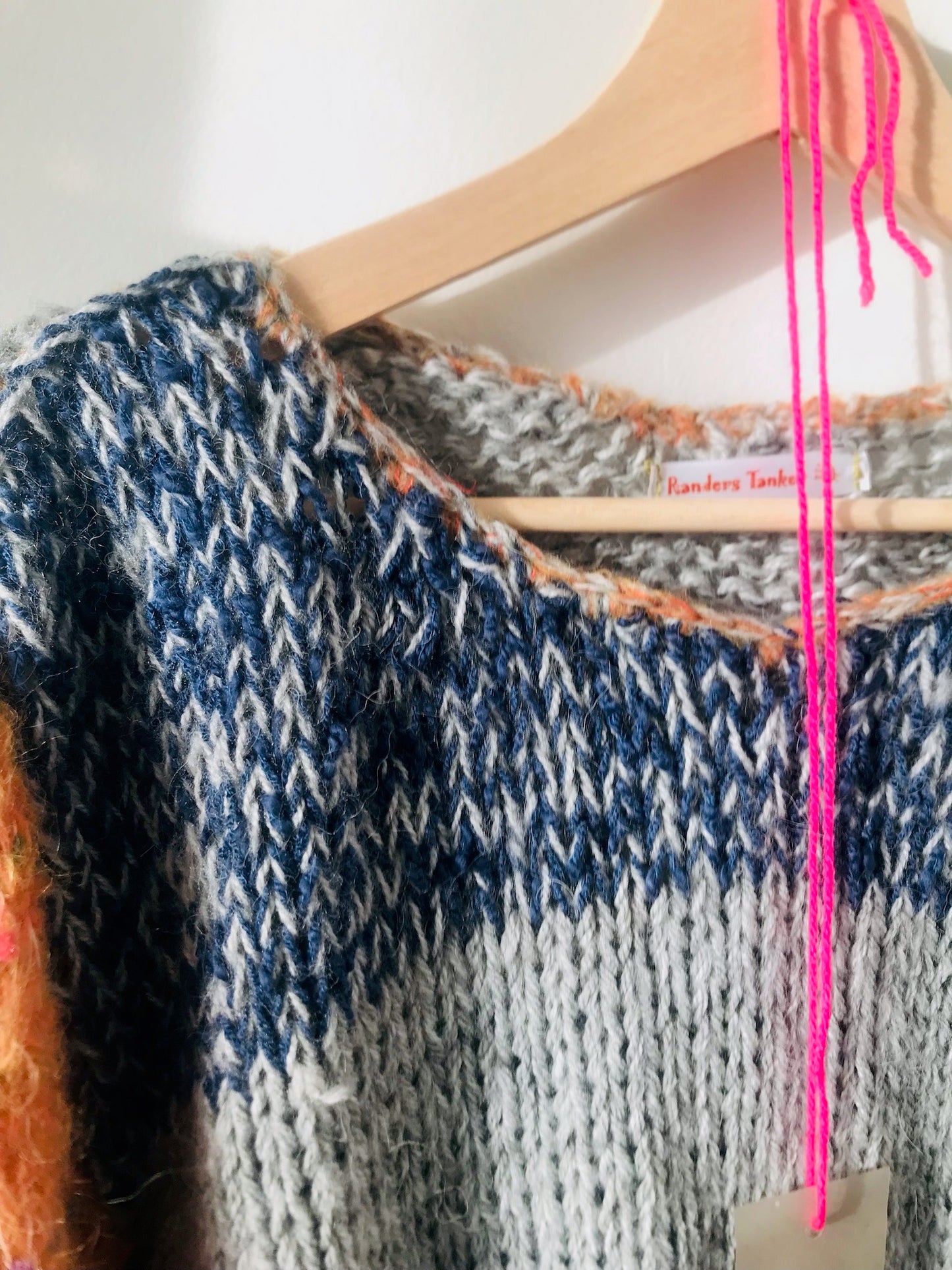 セーター　手編み　スローファッション　ファンシーヤーン　oneofakind  ショート丈　モヘア　2104