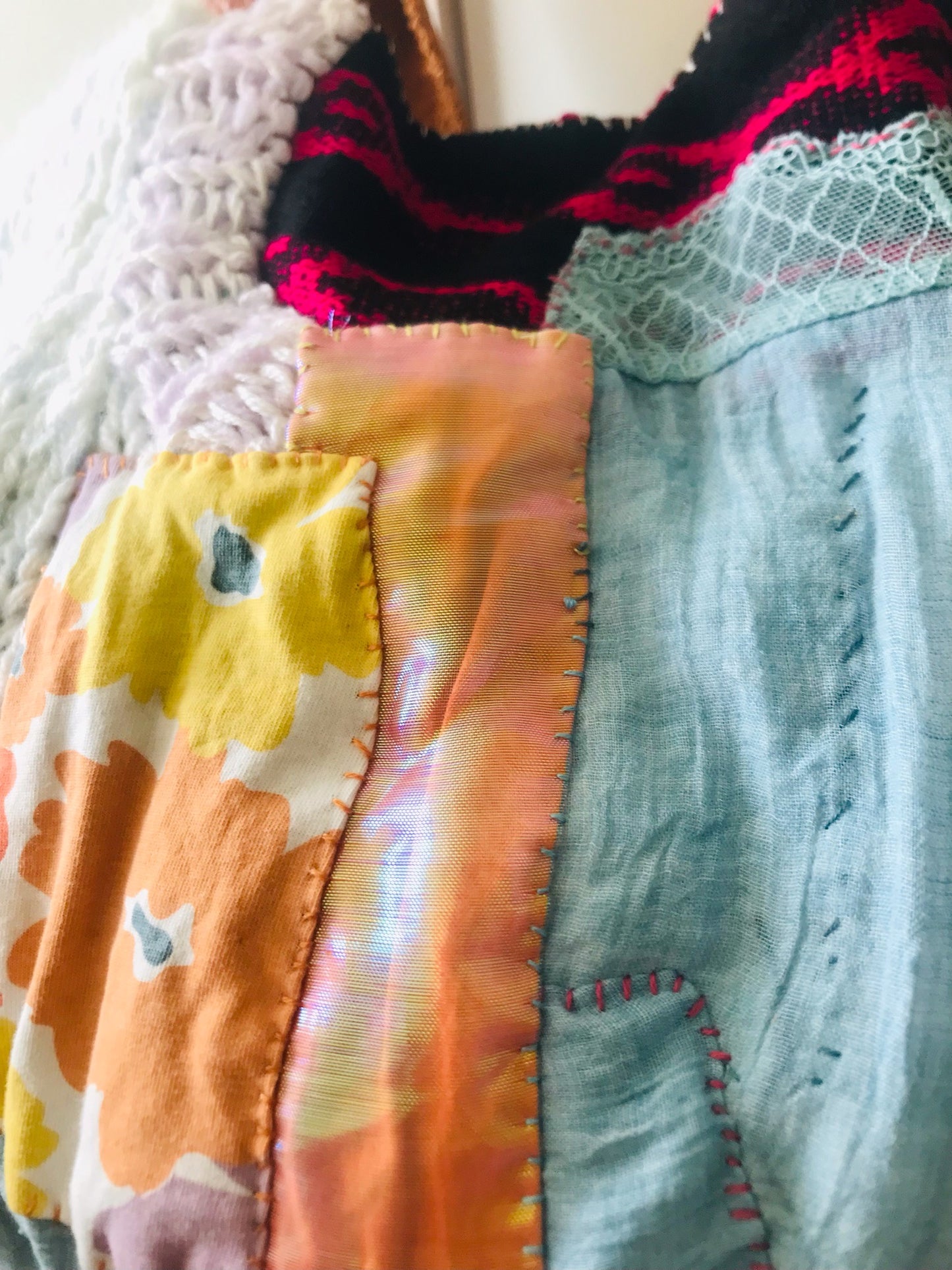 Bag Hand-sewn bag Fabric tote bag Slow fashion Handmade 2103