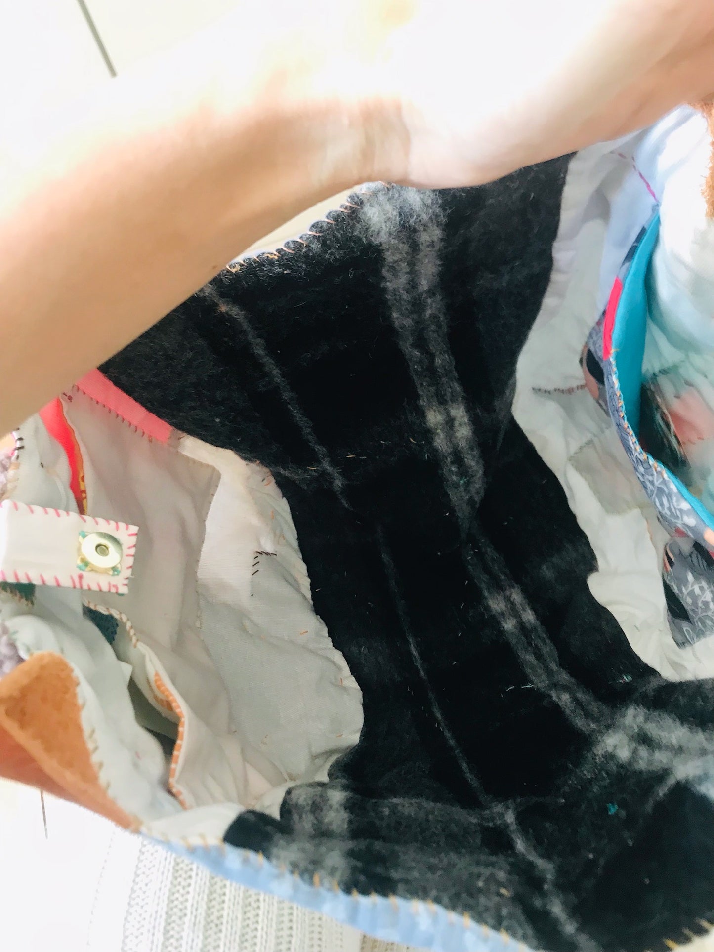 Bag Hand-sewn bag Fabric tote bag Slow fashion Handmade 2103