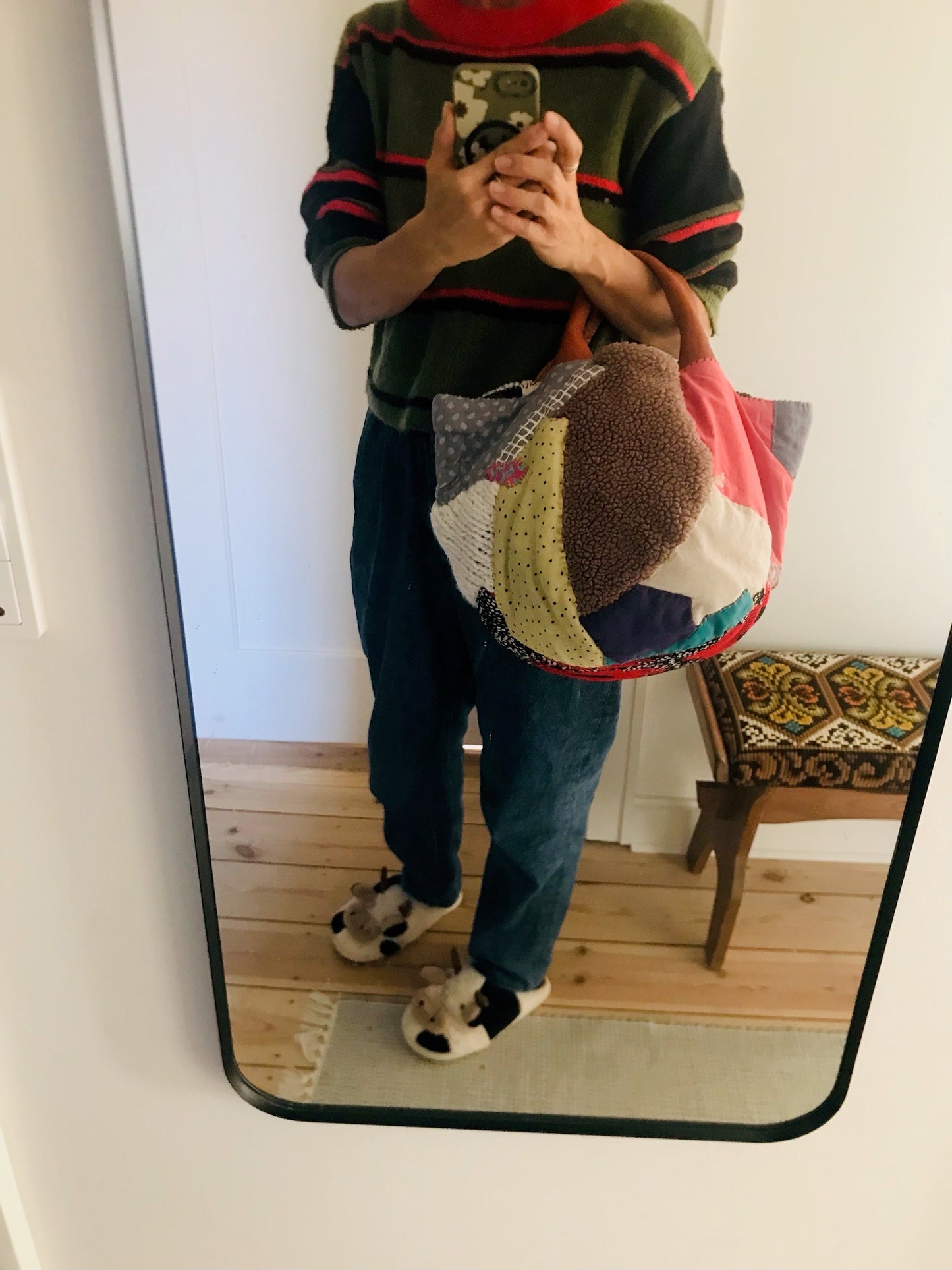 Bag Hand-sewn bag Fabric tote bag Slow fashion Handmade 2103