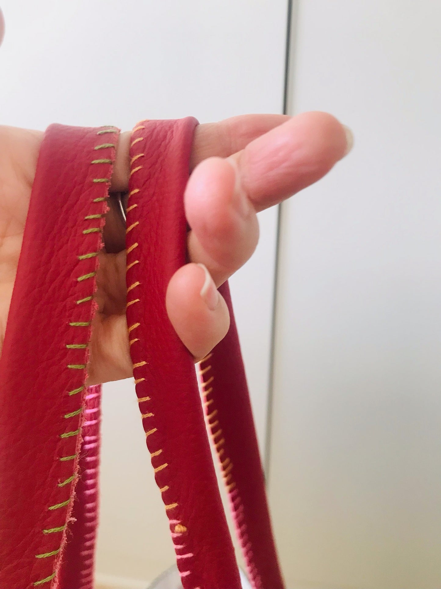 Bag   手縫いのバッグ　布製　トートバッグ　スローファッション　ハンドメイド　2107