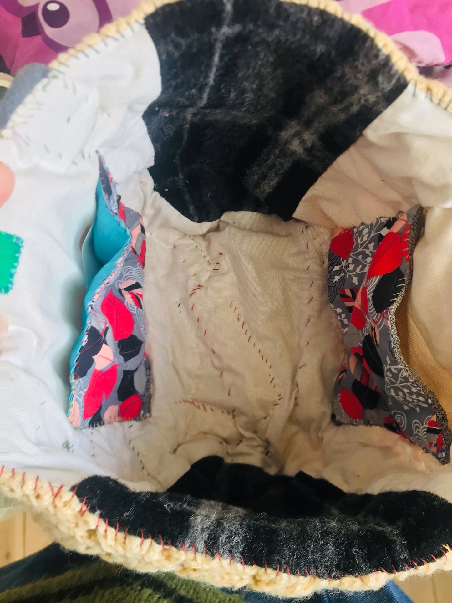 Bag Hand-sewn bag Fabric tote bag Slow fashion Handmade 2108